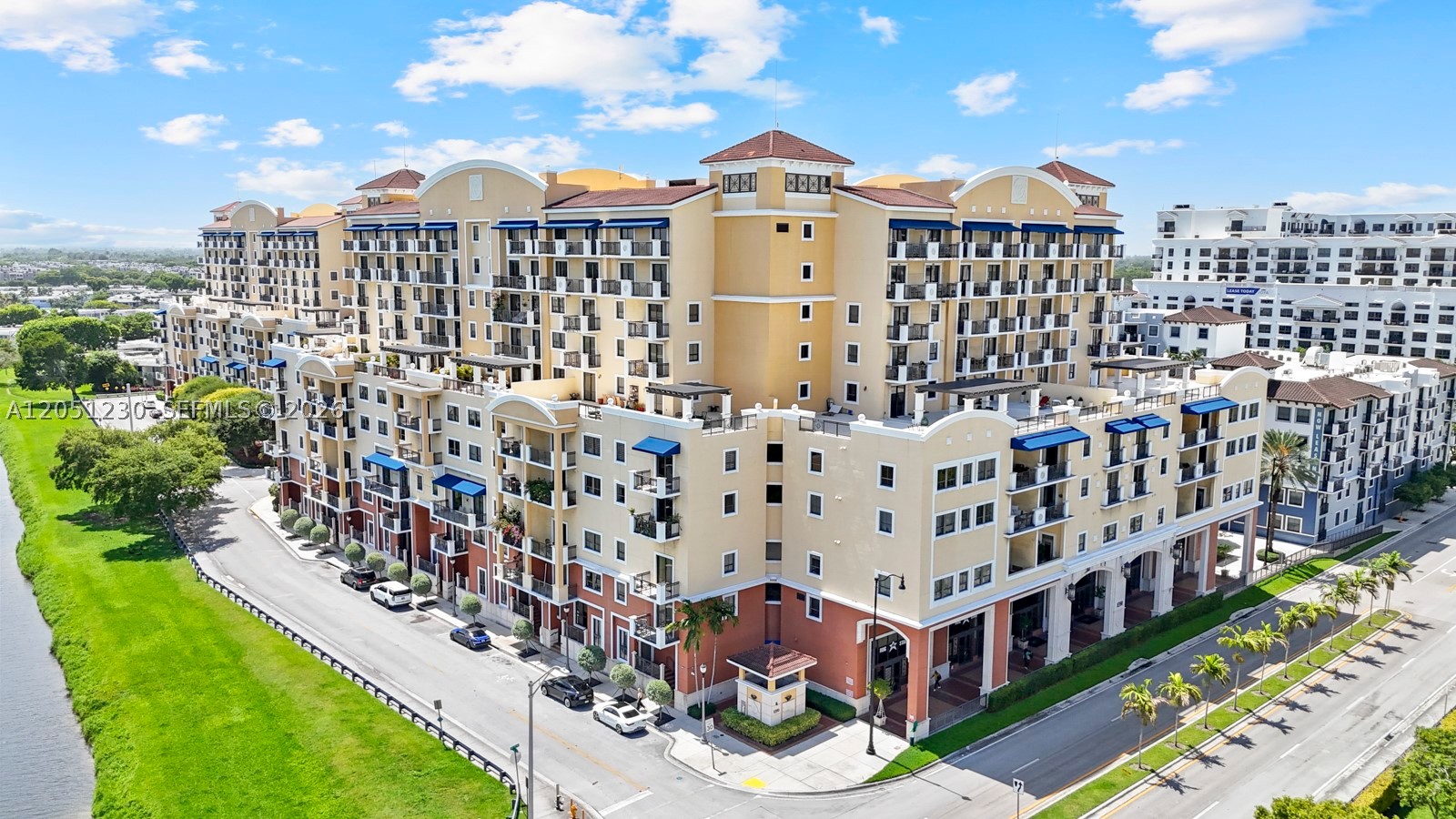 Beautiful 2-bedroom, 2-bath residence at The Colonnade, steps from Dadeland Mall.  This is a full-service luxury condominium with a fully equipped fitness center, resort-style heated pool, spa, 24-hour concierge, attended lobby, and secured cover parking.  This bright and spacious 7th floor corner unit offers great canal views, newer HVAC units, renovated spaces and two balconies. Unit includes a garage space, located in a highly desirable building that offers refined urban living with proximity to Dadeland mall, metro rail, and many restaurants.