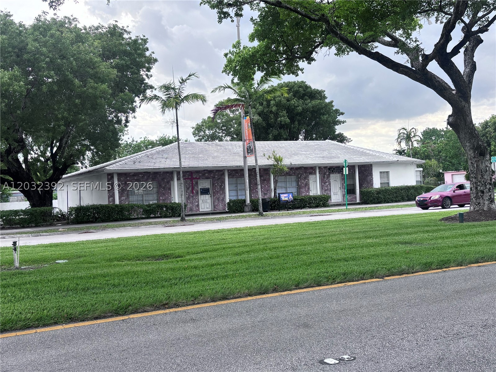 Approximately 848+/-  sqft of office space, next to quite residential area of North Miami Beach.  City Hall, Fire Department, Police Station are all 2 blocks away. Minutes to Aventura, Sunny Isles.  Access to I-95 is thru both NE 163rd St and NE 183rd St.  Property is sitting on NE 19th Ave., and Office has great visibility.  Price reflects an all-in price without additional costs, except for electric, and where the HVAC external unit care is by handled by landlord.
Move-in condition.  Free and plentiful parking is in rear of building and parking lot is part of the property.
THERE MIGHT BE AN ADDITIONAL +/- 800 SQFT ADJACENT-CORNER SPACE AVAILABLE IN THE MONTH OF JULY/AUGUST