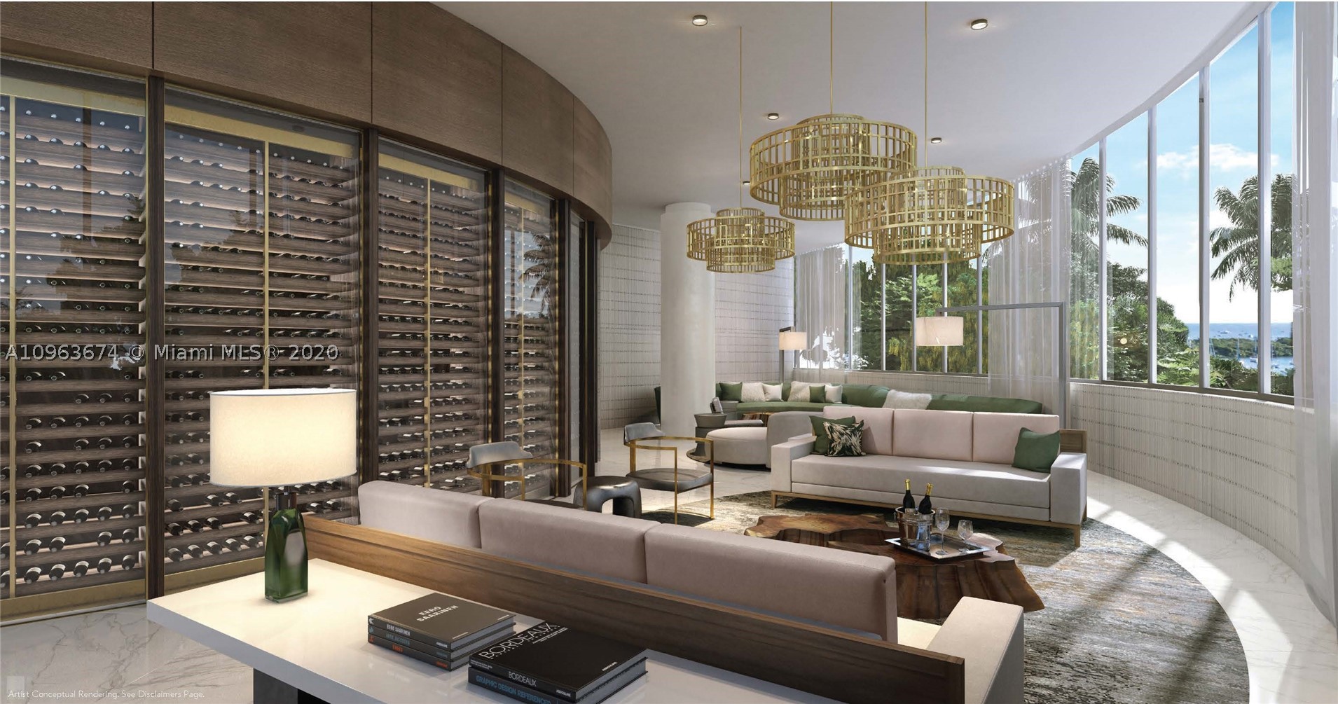 This one of a kind condo in One Park grove tower has spectacular views and has an exquisitely designed interior, with 2 units combined to create over 5100 sqft of living space, with 5 bedrooms 5 and a half baths. The living area is split with a beautiful glass wine room, a open kitchen design ideal for entertaining. Park Grove offers the ultimate lifestyle in Miami, Walk to the center of the grove with numerus restaurants, cafes and boutiques or enjoy the endless amenity options in Park Grove. Which include a top of the line spa, 2 gyms, movie theater, kids playroom, 3 swimming pools, expansive gardens, amphitheater, Michael Swartz's Tigertail and Mary restaurant, stunning meeting rooms with kitchen for parties, concierge services and more.