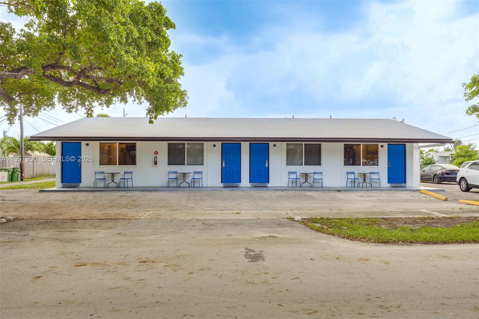 INVESTORS / Score with WORLD CUP Rentals AIRBNB - 7 miles to Stadium - Turnkey remodeled fourplex in prime Hallandale Beach corner lot location. Ideal for investors seeking steady cash flow from short term vacation rentals / Airbnb or stable long term leases. Strong income with excellent Airbnb appeal in a high demand coastal location. Well maintained Fourplex with identical 1/1 units offered furnished with central A/C and impact windows/doors.  This asset offers a strong pro forma gross revenue of 96k annually. On site laundry, abundant parking (8) and newer roof. Fully legal upgrades with separate electric and water meters. New electric panels under permit, fresh paint and landscaping. Remodeled in 2024, these units flow with contemporary finishes, open layout and Florida casual beach atmosphere.  Just minutes from major areas—4 minutes to Gulfstream Park, 6 minutes to Hollywood Beach, 8 minutes to Aventura Mall, 10 minutes to I-95, and 15 minutes to Fort Lauderdale–Hollywood International Airport—ensuring exceptional accessibility and sustained rental demand. Close to major malls and shopping centers, Aventura, Gulfstream Park and Racing Casino, marinas, and major highways. About two miles from the beach.