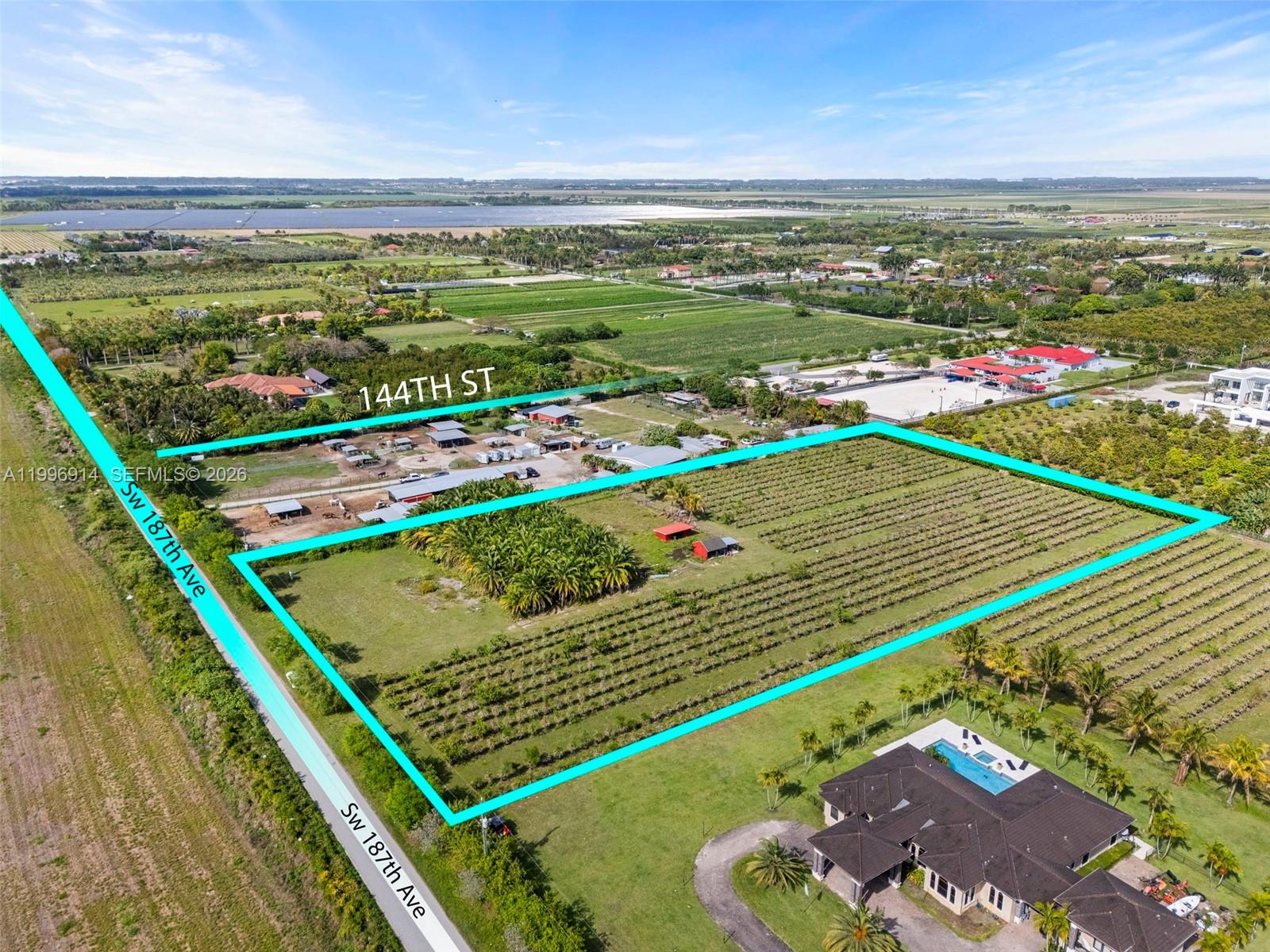RARE OPPORTUNITY TO OWN APPROXIMATELY 5 ACRES OF PRIME AGRICULTURAL LAND IN MIAMI! THIS WELL-IMPROVED PROPERTY FEATURES APPROXIMATELY 150 SYLVESTER PALMS, SEPTIC TANK, POWER IN 3 SEPARATE LOCATIONS, A WELL FOR DRINKING WATER, PLUS ADDITIONAL AGRICULTURAL WELLS FOR IRRIGATION. THE PROPERTY ALSO INCLUDES A BARN WITH ELECTRICITY, LIGHTING, AND 220V POWER, IDEAL FOR EQUIPMENT, STORAGE, OR AGRICULTURAL OPERATIONS. EXCELLENT POTENTIAL FOR NURSERY USE, FARMING, OR CREATING YOUR IDEAL AGRICULTURAL RETREAT. A UNIQUE ACREAGE OPPORTUNITY WITH VALUABLE INFRASTRUCTURE ALREADY IN PLACE!