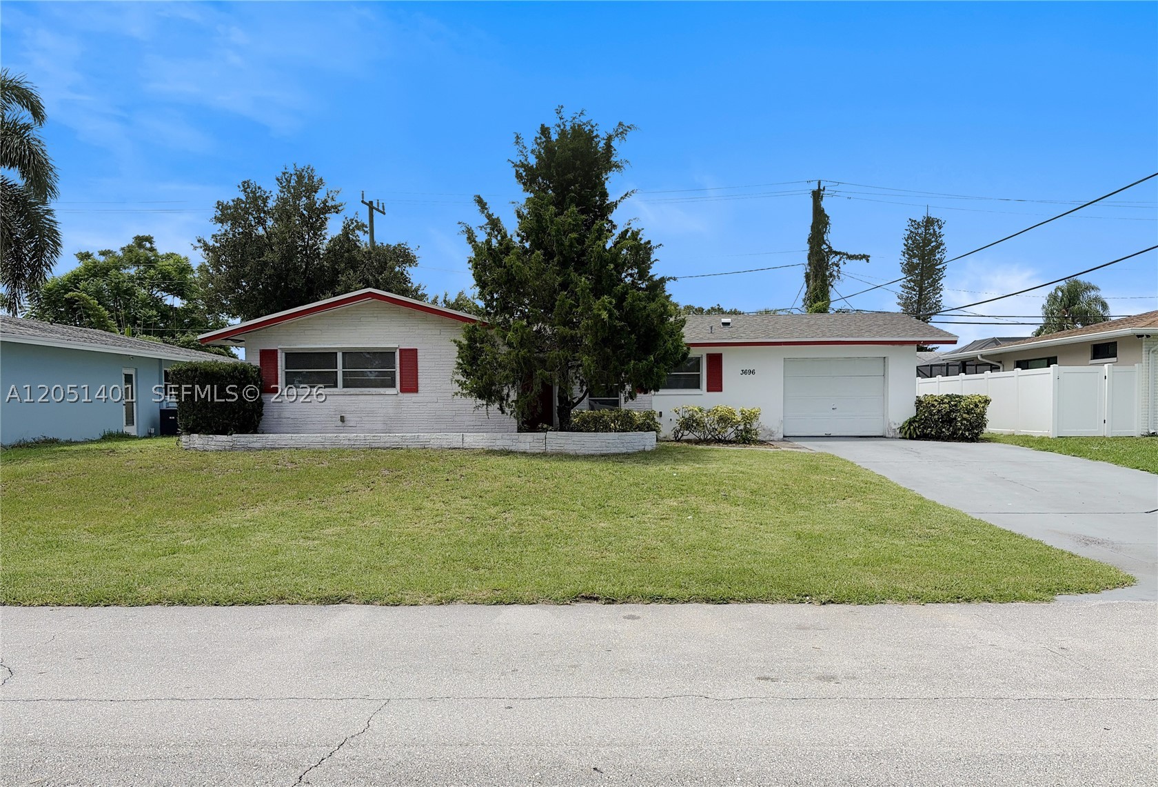 If a great location at an affordable value is important to you – then this Palm Beach Gardens CBS home is your
answer. Three bedrooms with a split plan for the primary bedroom with a private bathroom, plus a large, covered
patio to enjoy the outdoors and plenty of room in the back yard for your future swimming pool. Other features
include a one car garage, the kitchen and bathrooms that were updated in the past and so much more!  Please note that some images in this listing have been virtually staged.