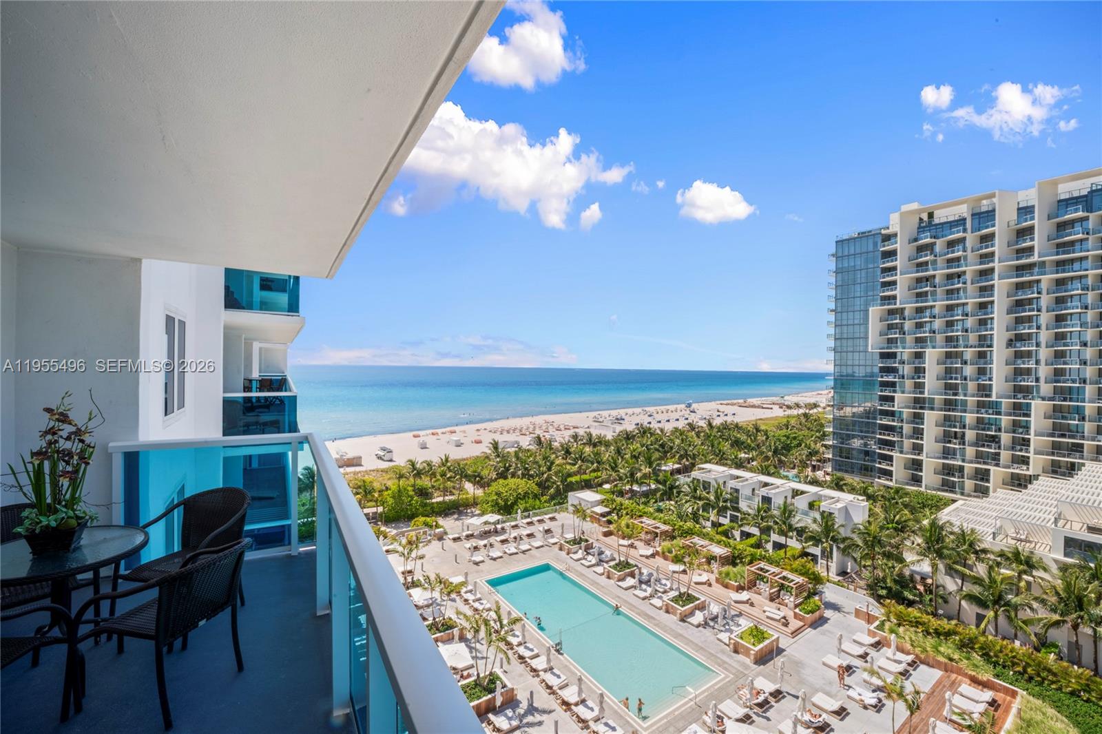 Spectacular panoramic views of the ocean, beach, and Miami skyline with large south-facing balcony. This condo is flooded with natural light during the day and offers marvelous sunsets at night.
This is a true 2-bedroom, 2-bathroom unit located in the Roney Palace (South Wing of the 1 Hotel / Roney Palace Complex).  
Perfect for those seeking to enjoy South Beach's vibrant lifestyle or investors wanting to rent out the condo. You have the flexibility to lease it for a minimum of 30 days, up to 12 times per year.
Located between the 1 Hotel and the W South Beach, just a few blocks from Lincoln Road and in the center of all the action.
Enjoy three oceanfront swimming pools with complimentary poolside services and direct beach access. Maintain your wellness routine at the oceanfront Anatomy gym and savor exquisite cuisine at eight upscale dining establishments.
Seize the opportunity to make this exclusive property your very own in South Beach