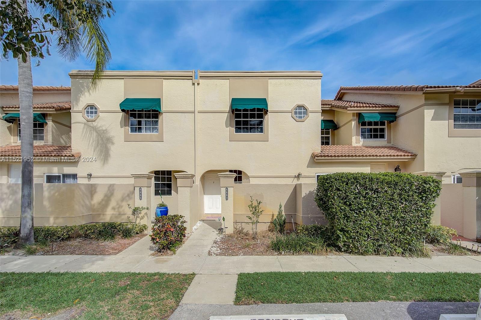 Boca Pointe is, centrally located, manned gated community. Spacious 2 bed 2 and half bath townhome in this highly desired manned gated community. Townhome features kitchen with granite countertops, brand new dishwasher and stainless steel appliances, brand new A/C unit and Washer and Dryer , custom closets and more. The large screened patio and grass area behind is perfect for extending your living space Beautifully maintained and managed community. 24/7 manned gated security, private pool for the subdivision. Tennis and Social memberships available at Boca Pointe Country Club, but not mandatory.