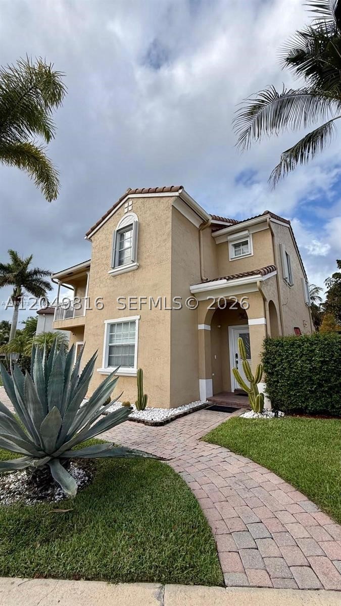 SPECTACULAR UNFURNISHED home for sale in coral springs, located in a exclusive gated community with controlled access, privacy, tranquility and top-rated schools nearby. this spacious 4-bedroom,3.5-bath residence offers a modern and functional layout, ideal for family living and entertaining. the backyard is a true resort-style oasis featuring independent access, a saltwater pool with ultraviolet antimicrobial system, fully equipped summer kitchen,retractable awning,lounge chairs,umbrellas, rock-style outdoor speakers, and an exterior shower. inside, enjoy a beautifully  remodeled kitchen with granite countertops, stainless steel appliances,ample cabinet space, whole-house drinking water flitration system, waterproof laminate flooring, and a bright open living area with abundant natural light. The second floor offers a private home theater with HD proyector, dedicated office, and laundry room. the primary suite provides generous space,a spa-style bathroom with tub, and wlak-in closet. One secondary bedroom features access to private balcony with open neighborhood views. additional features include  a 2-car garage, garage storage closet,driveway parking, EV charger, bahama-style shutters,hurricane shutters, and access to clubhouse amenities including gym,pool,sauna,tennis courts,and social areas. perfect for buyers seeking comfort,security, and an elevated lifestyle.