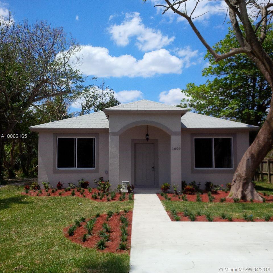 New construction home in the desirable north end of South Middle River, very close to Wilton Manors.  This is a 3 bedroom, 2 bath home offered at an amazing price.  Beautiful wood kitchen with granite countertops and Whirlpool stainless steel appliances.  Porcelain tile floor in the common areas, with carpet in the bedrooms.  Hurricane impact glass windows and doors, wall and ceiling insulation, large landscaped lot with room for a pool.  Built to new 2014 code. Includes a one year builders warranty.