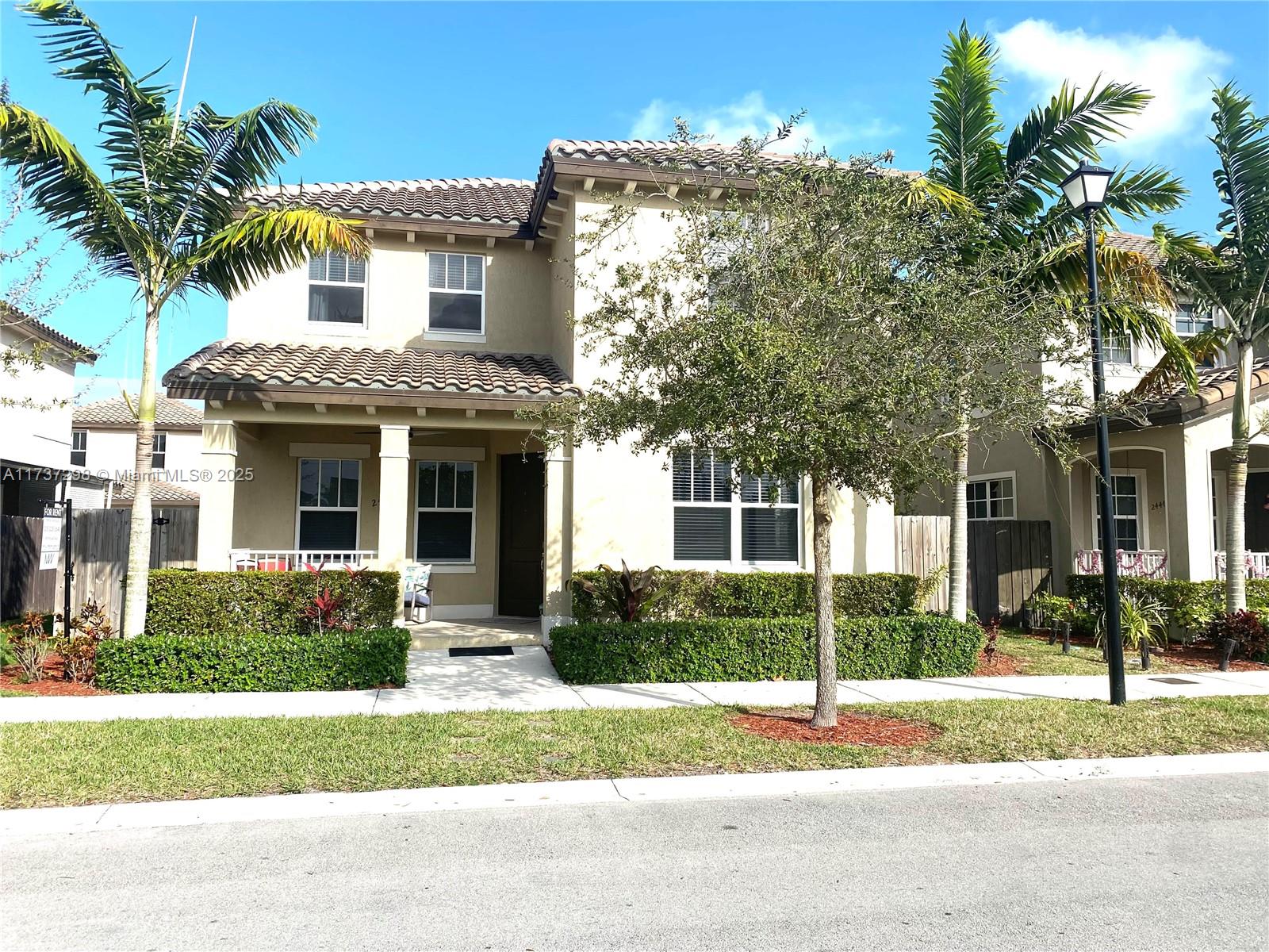 Beautiful 4 bedroom 2.5 bathroom home with a spacious 2 car garage and abundant parking available. This property is located in a peaceful & non gated community. The property is new, constructed in 2019 with new flooring and a spacious living area, as well as a comfortable patio for a pet or outdoor comfort. The property is minutes away from the Turnpike, Malls, & shopping centers. Wonderful opportunity for a large family, or a family looking for a peaceful & quiet neighborhood.