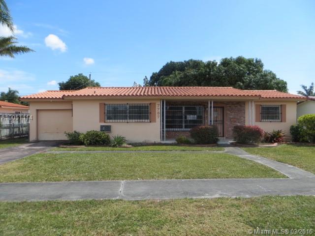 West Hialeah - Palm Springs Lakes! This spacious home features a formal living, dining, kitchen, 3 bedrooms, 2 baths, family, utility room, central air & 1 car garage. Centrally located near shopping centers, schools, parks, houses of worship and major highways.  Sold in "AS IS" condition. Much more! Won't last!