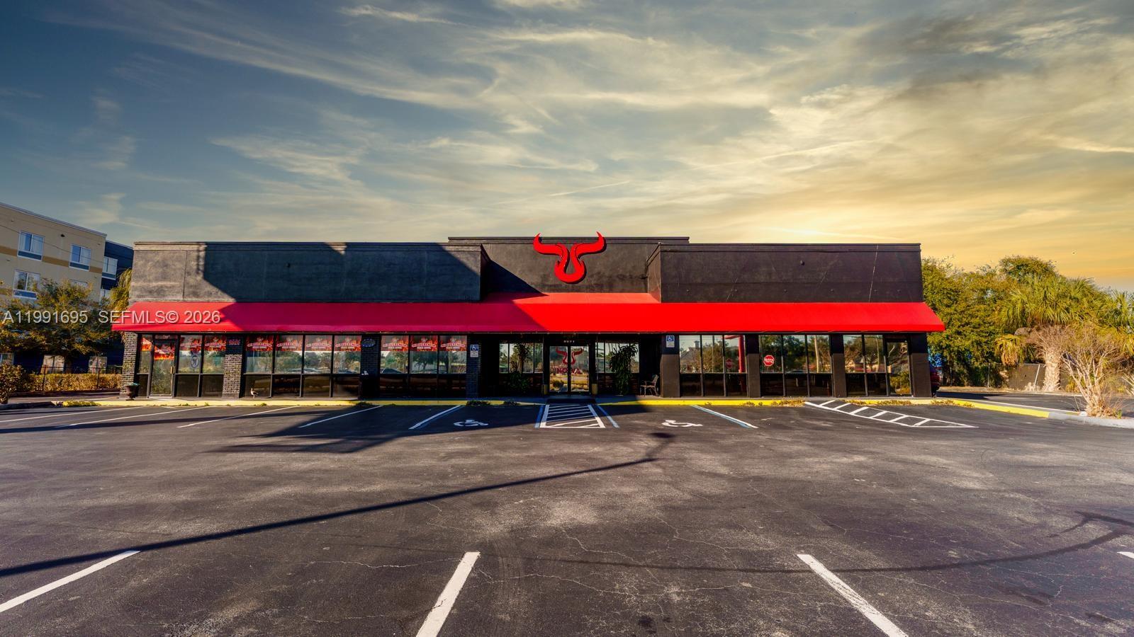 Exceptional business opportunity in Kissimmee! Spacious and fully operational steakhouse restaurant, this well-established business is being sold completely equipped with all furniture and equipment included, offering a turnkey solution for investors or entrepreneurs ready to enter the hospitality industry immediately. This unique concept features two distinct environments: a vibrant lounge area fully equipped with screens and sound system, ready for a dynamic nightlife experience, and a dedicated restaurant area with seating capacity for up to 100 guests, while the lounge accommodates over 300 guests, allowing the flexibility to operate two businesses in one location. Located in a high-demand area just 15 minutes from Disney, this property offers strong potential for growth and profitability. It also features private parking with space for over 70 vehicles, providing convenience for both customers and staff. Don’t miss the opportunity to own a solid, fully functional business in one of Central Florida’s most dynamic markets.