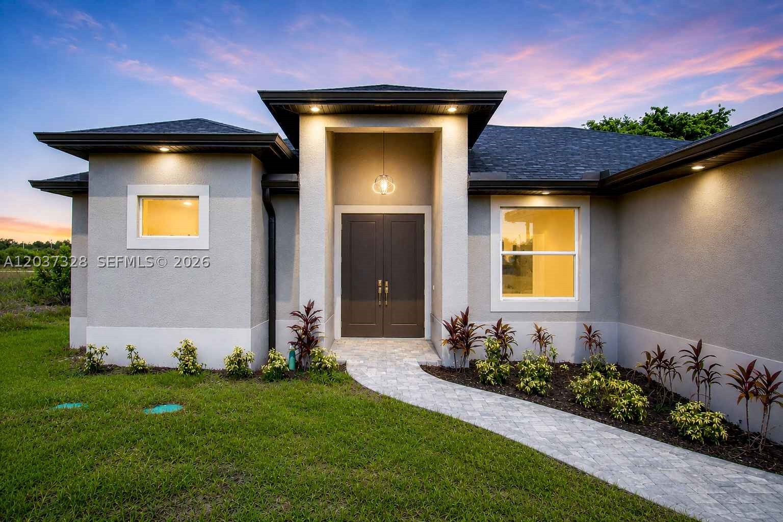 Imagine yourself relaxing in this exquisite 3-bedroom + den, 2-bathroom home. With 1,717 sq ft of luxurious living space, you'll enjoy porcelain tile floors, impact windows/doors, and a gourmet kitchen. 
The master suite is a true retreat, featuring a walk-in shower, dual sinks, and a freestanding tub. Perfectly situated in a peaceful neighborhood, this home offers the ideal blend of style, comfort, and convenience. Schedule your private tour today!
