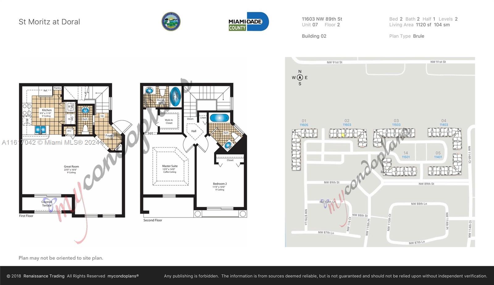 ***Splendid and Illuminated Apartment, 2 Bedrooms and 2 1/2 bathrooms***Location, Comfort and Quiet Community. The best thing about this Unit is that it has 2 assigned parking spaces, with the possibility that you can park 3 CARS, in addition to many spaces for your guests.  Substantially remodeled, kitchen, bathroom furniture, glass bathroom doors. Laundry doors and glass closets.  ###Location, Location and Location, close to the Best Schools, Supermarkets, Restaurants and Places of interest, which makes our lives very easy### All chandeliers are not included in the unit, they will be replaced by lamps.
