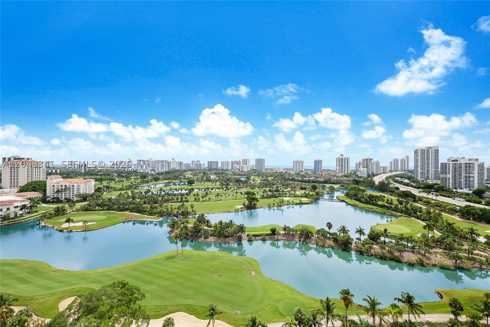 Stunning 2-bedroom corner unit at Turnberry on the Green in Aventura, offering breathtaking golf course views and premium porcelain flooring throughout. This move-in-ready home boasts brand new appliances, including a new refrigerator, washer, dryer, and a completely new AC system. Enjoy the convenience of a first-floor parking space in the garage. The resort-style community features a sparkling pool with a kids’ area, an expansive two-level gym, a billiards and game room, and a beautiful grilling area perfect for entertaining. Located in a secure, family-friendly neighborhood, this is resort living at its finest with one of the best schools districts in South Florida.