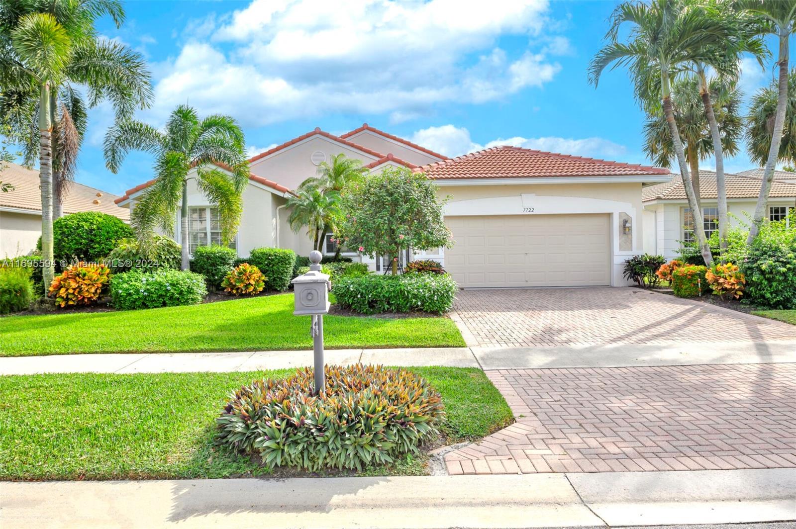 Welcome to this beautifully maintained 3-bedroom, 2.5-bathroom home in the highly sought-after 55+ community of Avalon Estates. Nestled in a serene setting, this residence boasts expansive lake views from nearly every room, offering a tranquil retreat in the heart of Boynton Beach.

Upon entering, you’ll be greeted by 12-foot ceilings and a layout that perfectly balances elegance and comfort. The spacious primary suite features a cozy sitting area, dual oversized walk-in closets, and a luxurious en-suite bathroom with his and hers vanities, creating the ultimate haven for relaxation.

The kitchen is a culinary delight with lake views in every direction, solid wood cabinetry, and sleek granite countertops, ideal for both entertaining and everyday living.