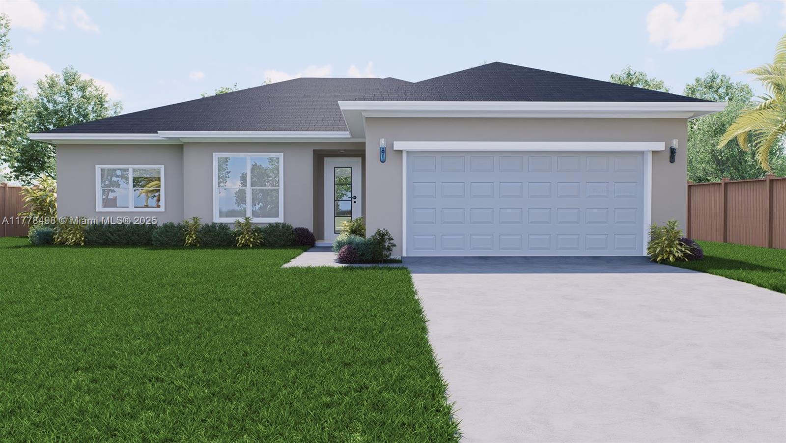 Welcome to this stunning modern pre-construction single-family home located in the growing community of Banyan Village. This beautifully designed residence features 3 spacious bedrooms, 2.5 bathrooms, a versatile office/flex room, a large laundry area, and a 2-car garage. The split layout includes a private owner’s suite with his-and-hers closets, a luxurious bath with dual sinks, separate tub and shower, and sliding doors to the backyard. Two guest rooms and a full bath with dual sinks sit on the opposite side. This is a prime opportunity to personalize finishes including flooring, countertops, cabinetry, and more. Don’t miss out on this perfect blend of comfort, style, and customization!