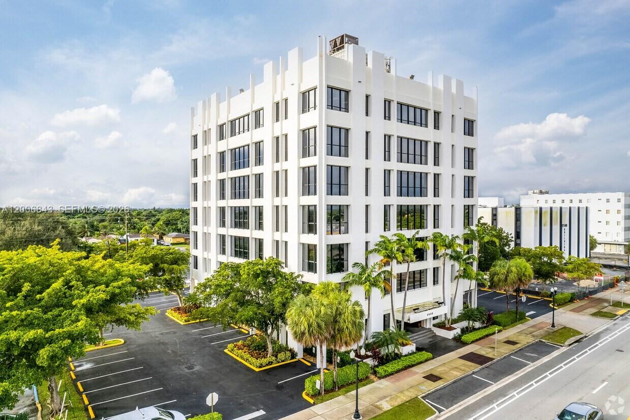 The subject property is a 920 SF office condo offering a functional, move-in-ready layout ideal for an owner-user or investor. The suite is built out with a reception area, waiting area, private office, and break room. The building features a professional ground-floor reception lobby, elevator access, and public restrooms on every floor. The unit includes one reserved parking space, with ample guest parking available at the rear of the property. Positioned directly on Hollywood Boulevard, the condo benefits from strong visibility, convenient access to major roadways, and a central Hollywood location suitable for a wide range of professional uses.