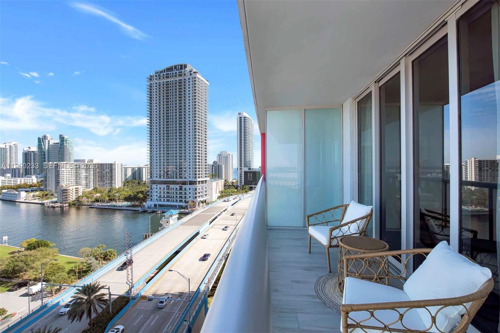 Perfect investment to cash flow day 1. No restrictions short term rental. Apartment includes 2 pools, one for guests on the intracoastal and one strictly for owners in the owners rooftop lounge . Includes, transportation to the beach and back as well as complimentary beach service, beach beds and towels for both guests and owners. Valet parking, gym and a restaurant on site. Perfect place to vacation, also in prime Hallandale Beach location.