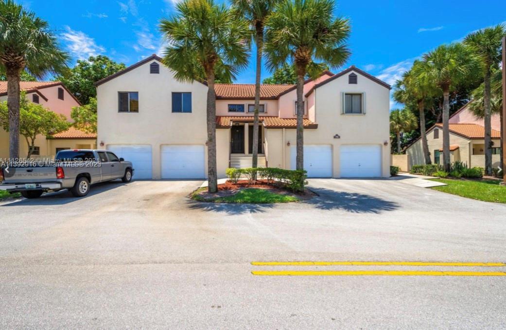 Location! This Beautifully maintained townhouse style unit inside the desired and exclusive community of Dos Lagos WON'T LAST. With it's high vaulted ceiling, open floor plan, updated kitchen with Granite Countertop and bathrooms, Screened balcony, attached one car garage, this unit has it ALL. This Community features Tennis courts, pool, updated clubhouse, gym and a relaxing small lake, all that after a guarded gate for the security that you and your family deserve. You will be close to all great restaurants and shopping center that Boynton has to offer, 5 min from I95, 15-20 Min to the beach, this is the perfect place to call HOME. A/C unit from 2022, washer & Dryer from 2022. This is an ALL AGES Community, plenty of Guest Parking, Cable/Internet Included in assoc. Can rent right away!!