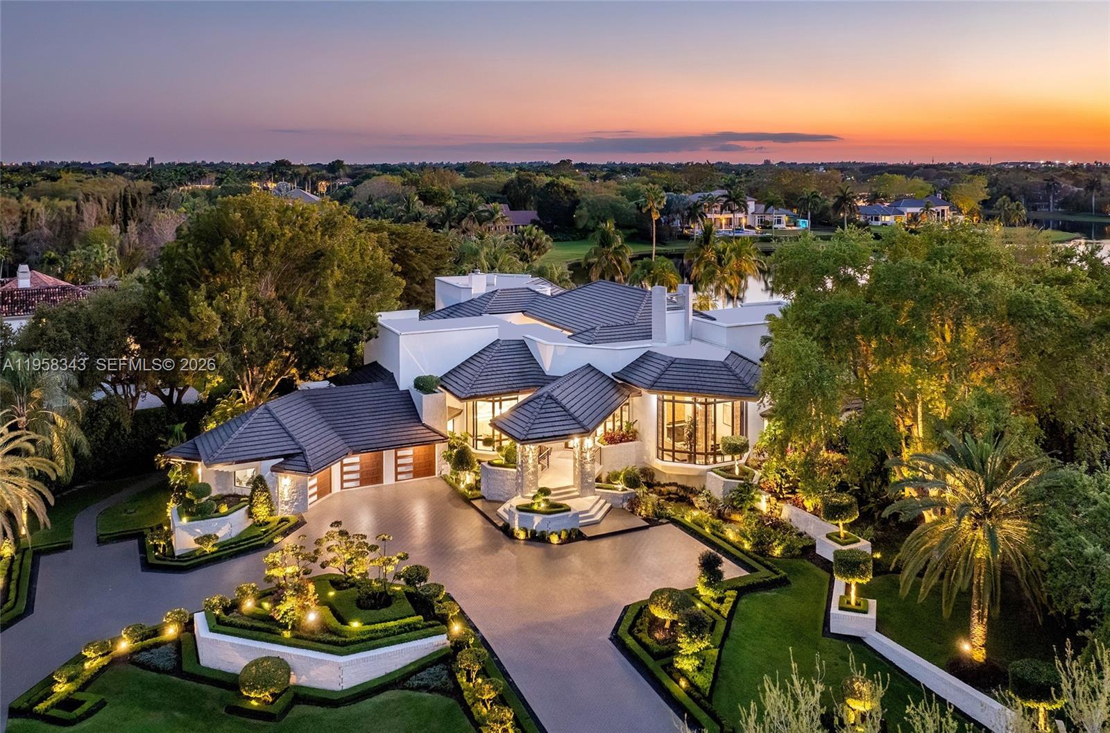 A true architectural statement, this estate blends timeless sophistication with contemporary comfort. Inspired by the iconic design principles of Frank Lloyd Wright, —clean lines, expansive windows, and seamless integration with its natural surroundings—creating a residence that is both artful and functional. Every detail has been carefully considered, reflecting balance, harmony, and enduring elegance. Located in Windmill Ranch Estates, Weston’s most prestigious and sought-after community, this property offers more than just a home—it offers a lifestyle of distinction. Weston consistently ranks as one of the most desirable cities in South Florida, celebrated for its schools and vibrant yet serene way of life. 

This residence has been completely and meticulously renovated with no expense spared; a true turnkey opportunity. Every space has been thoughtfully updated with premium finishes, custom details, and state-of-the-art systems, ensuring a home that feels brand new. From its open living areas and high ceilings to the lakefront views, smart-home technology, and resort-style outdoor spaces, the property delivers both elegance and everyday functionality. Fully furnished and move-in ready, it represents a unique opportunity to enjoy the best of Weston’s lifestyle.