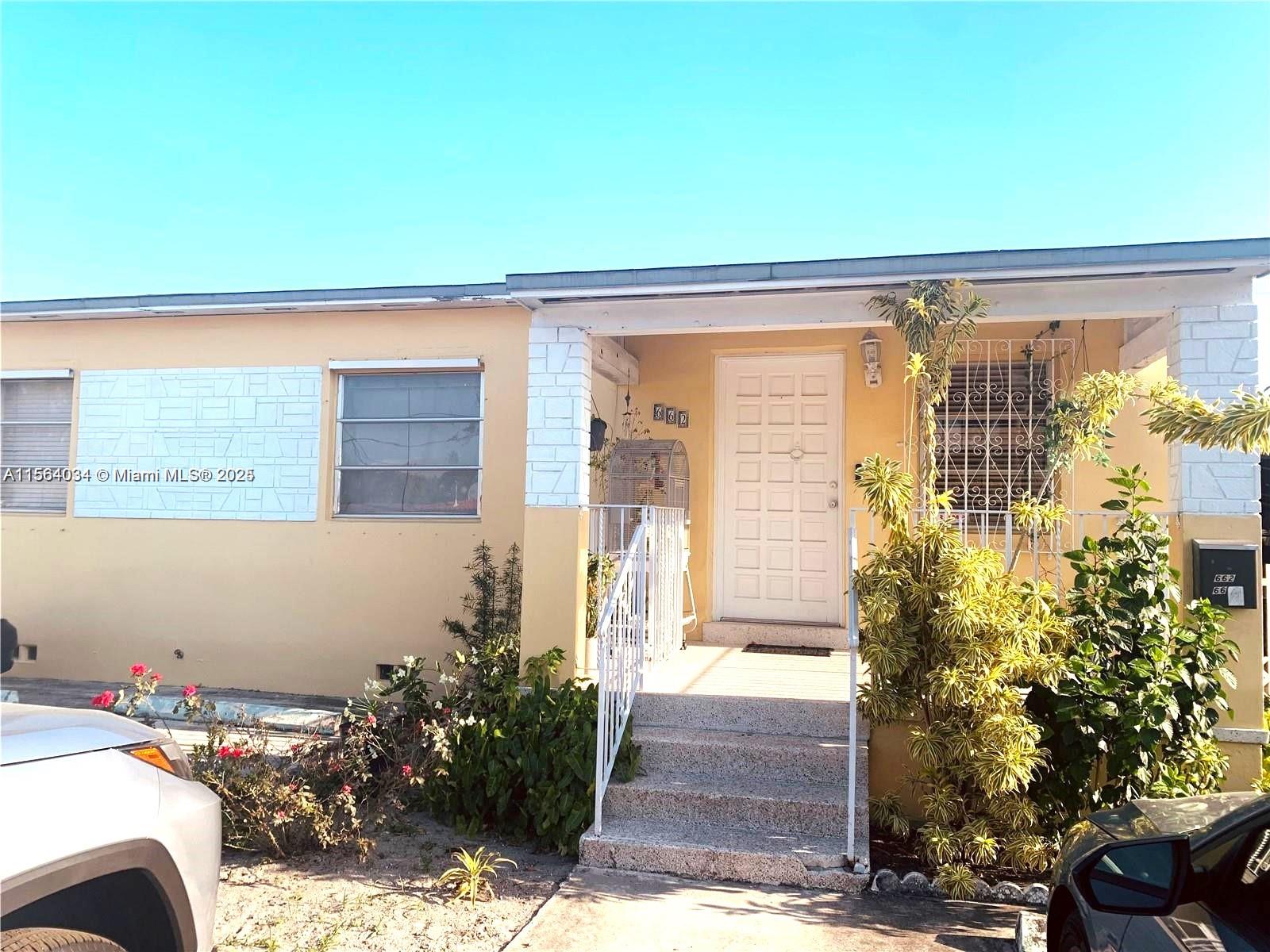 CALLING ALL INVESTORS! This is an excellent investment opportunity available in the heart of East Hialeah! It has three spacious units: 3/2, 2/1, and an efficiency. No HOA, no limitations! Tenant-occupied by friendly and responsible tenants of 4+ years. Plenty of parking space available. Pet friendly. Huge backyard. Close to schools, parks, local hospital, restaurants, and shopping centers. Lots of new development nearby. Area is growing with lots of potential. Make residual income the minute you purchase this investment property! Hurry.. the keys could be yours. Please read Broker Remarks.