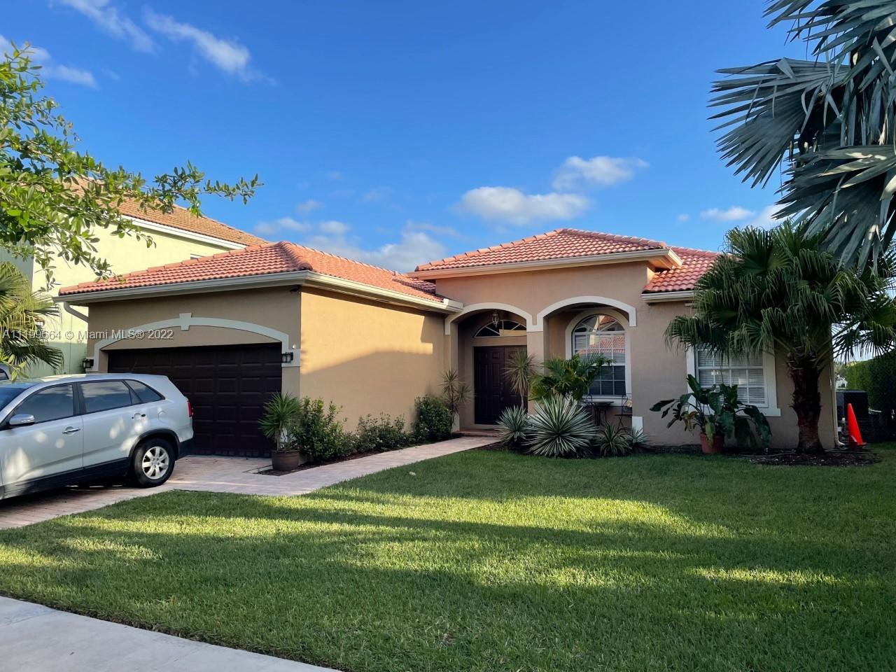 Excellent 3/2 lakefront home in desired Keys Landing Community in Keys Gate Neighborhood!  Lake view from master bedroom, and kitchen Single story with ground level entry and 2 car garage. Master bedroom on back of house with beautiful lake view Laminate  floors throughout main house and bathrooms. Spacious kitchen with granite countertop with breakfast nook and separate dining room. Large screen patio on back of house with wonderful lake view. The home is in a great condition on a quiet street. Enjoy the Club House plenty of amenities : pool, Fitness Center, Play Ground ,Tennis Court and Sidewalks. Located near Turnpike, Keys, Everglades Nat Parks, Shopping .Walmart & Publix less than 1 mile, very close to Key Largo.Elementary & Highschool less than             1 mile..