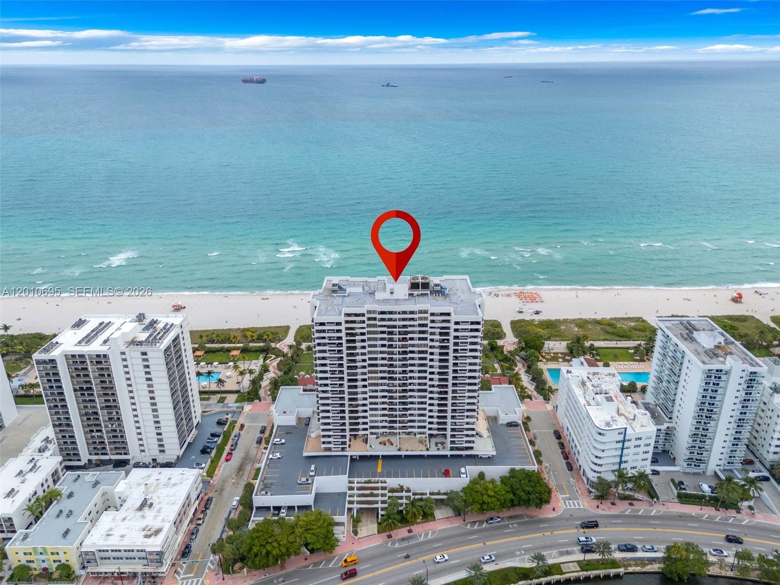 Amazing direct ocean views from all rooms as soon as you open the front door you will see the stunning views .This is a 2 bedrooms 2 full bathrooms where your imagination can be unlimited .Charming and partially upgraded unit at Club Atlantis Condominium Beautifully configured room sizes and bathrooms. Bright and confort . This view is not available every day this is a 24 floor apartment view from a 25th floor building. .Live with the confort of a resort style , with spa - sauna ,gym , pool, BBQ area.  Security 24/7 ,patrol security . Salon for parties .Deli .The Building passed 40 years recertification.
Association $1,285.65 - $383.29 monthly .
Very easy to show.