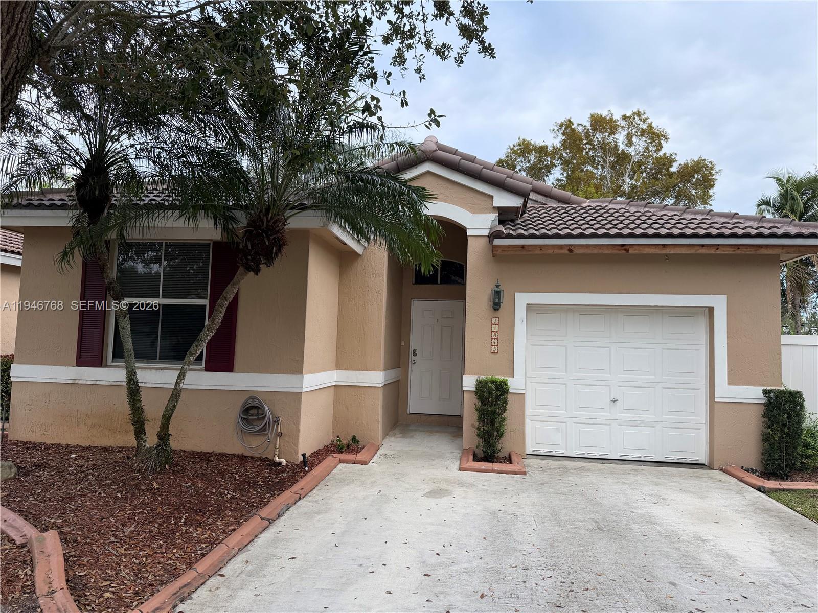 3 bed / 2 bath home in a gated Davie community with a 1-car garage and functional, comfortable layout. Offered at $3,500 per month. HOA one time application fee: $150; HOA approval required. Quiet, well-maintained neighborhood conveniently located near major roadways, shopping, dining, and schools. All information deemed reliable but buyer to verify HOA rules, fees, and property details. Schedule showing with ShowingTime.