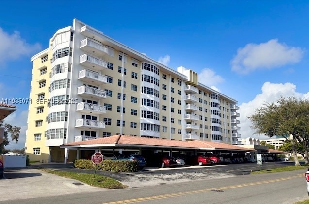 Welcome to Country Club Towers, a peaceful and sought-after condominium complex in Coral Ridge. This beautiful 1,276 sq ft, 2-bed, 2-bath unit offers breathtaking 5th-floor views of Coral Ridge Country Club golf course and is just one mile from Lauderdale-by-the-Sea. The building has passed its 40-and 50-year inspections with no pending assessments and has FULLY FUNDED RESERVES. Amenities include modernized elevators, washer/dryer rooms on each floor, a pool with golf course views, 24-hour security cameras, secure entry, and on-site management. New impact windows, one covered parking space with overflow parking available. Walking distance to Holy Cross Hospital, dining, shopping, and the beach. This "Jewel on the Green" combines prime location, upgrades, and picturesque views.