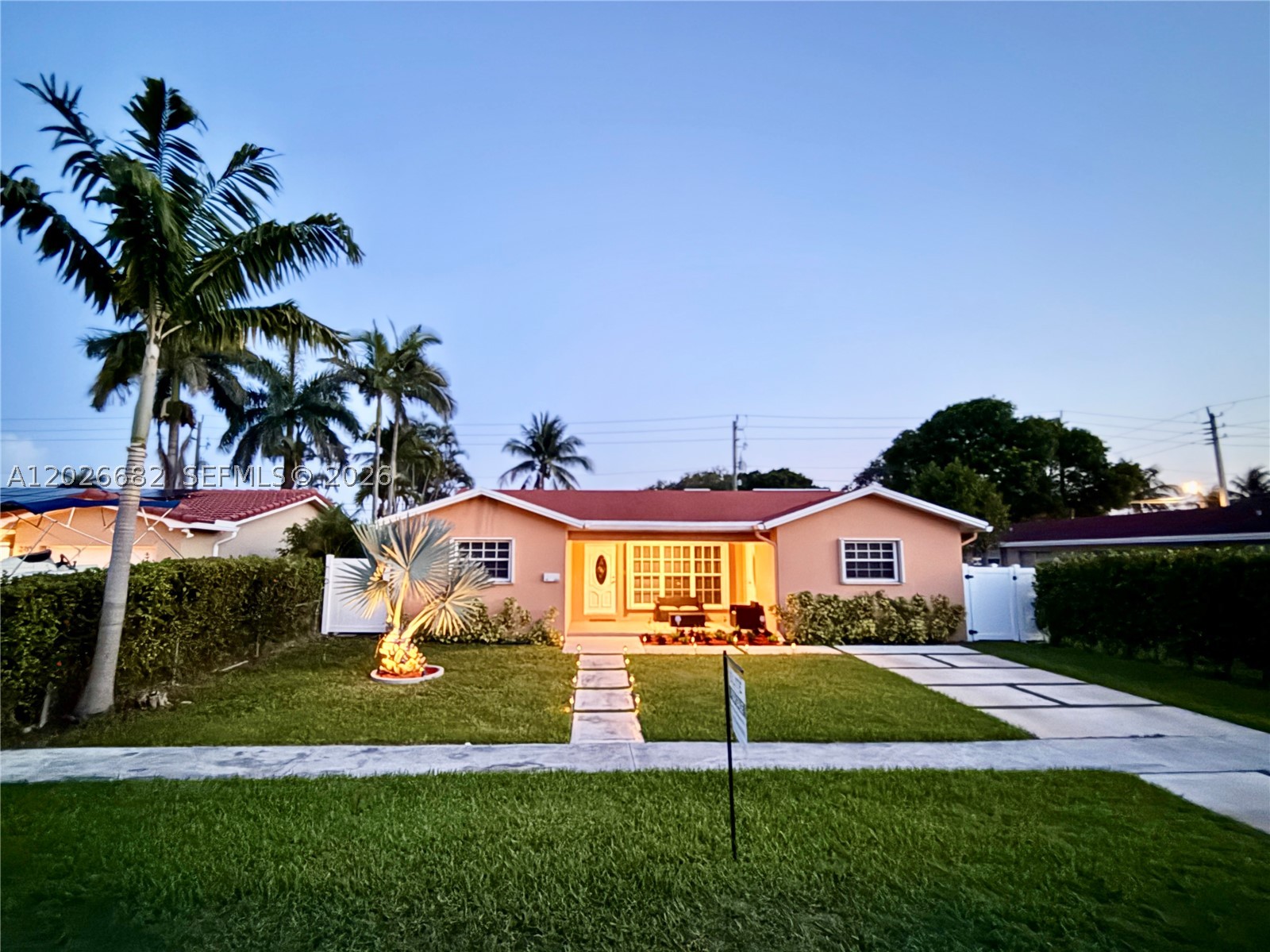 Beautiful single-family home in the sought-after East Dania Beach neighborhood! An excellent primary residence or investment property, consistently rented for over $4,100/m in recent years. Features an open floor plan with spacious living areas, remodeled kitchen with quartz countertops, stainless steel appliances, and split-bedroom layout with 3 bedrooms and 2 bathrooms. Rare oversized 2-car garage, large indoor laundry room with new W/D, tile flooring throughout, energy-efficient A/C, and solar panels for added savings. Enjoy a peaceful backyard with new vinyl privacy fence, front and rear driveways. Accordion shutters, solar panels and roof from 2015. Prime location just 5 minutes from the beach, near Dania Pointe, Dania Casino, shopping, dining, and entertainment. Tenant occupied until July 5th.
