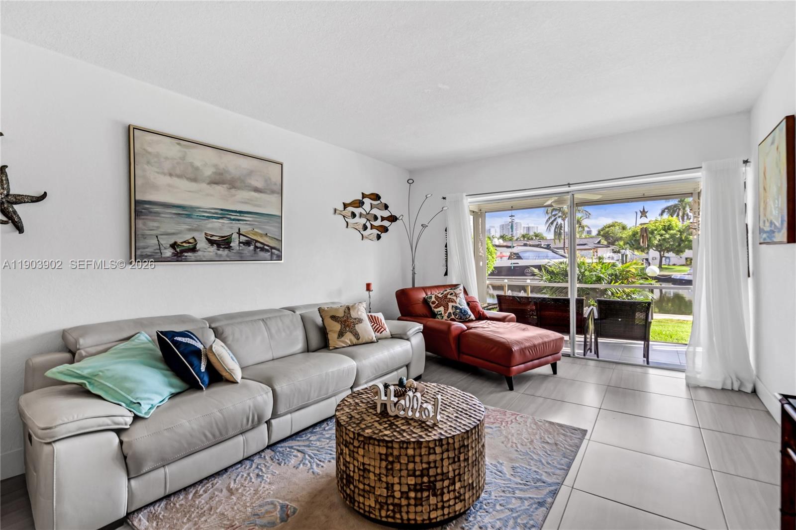 This completely renovated, 2 bedrooms, 2 baths unit is just perfection located in the first floor.  Discover a peaceful paradise surrounded by water! This unique island property offers the opportunity to dock your boat directly in front of your home, with convenient access to beaches, restaurants and shops.  Additionally you will be locate near Gulfstream Park, where you can enjoy professional horse racing.