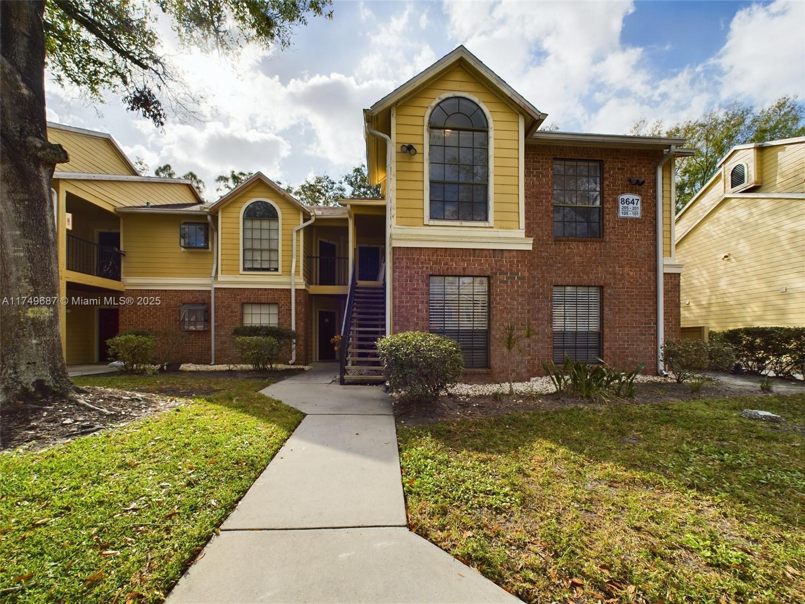 MUST SEE! Charming 1BR 1BA condominium unit is close to dining, shopping and a short commute from Veterans Expressway and Dale Mabry. Second floor unit is located close to main entrance, clubhouse, steps away from pool and hot-tub area. The beautiful resort-style community features swimming pool, spa, fitness and tennis. Primary bedroom features a spacious walk-in closet. Monthly maintenance fees cover building exterior, exterior insurance, roof, and trash. Perfect as an investment property or for first-time homebuyers! Seller financing available. Do not wait, it will not last long!