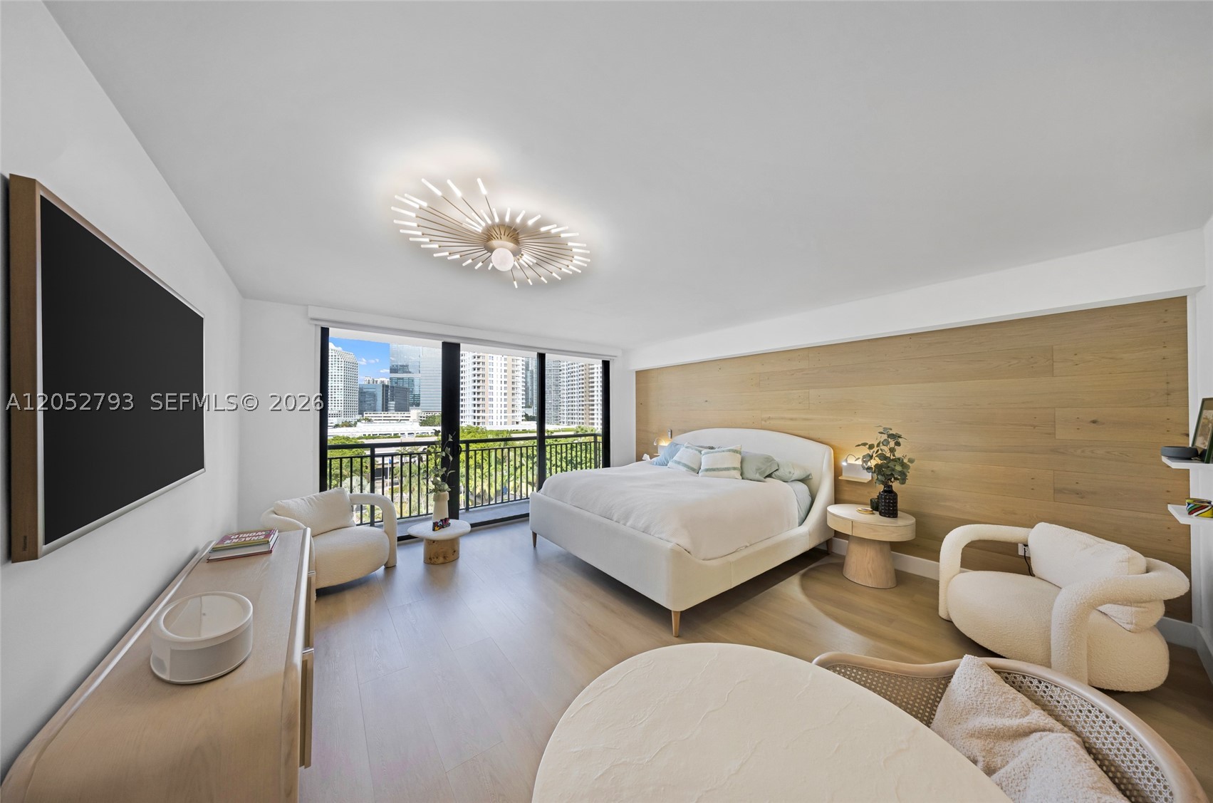Fully remodeled studio with designer furniture on the exclusive island of Brickell Key. This bright and spacious residence features a brand-new open-concept kitchen, generously sized closets, and floor-to-ceiling windows with beautiful city views. Brickell Key II offers resort-style amenities, including a bayfront pool with BBQ area, tennis and racquetball courts, a fully equipped fitness center, valet, a party room, and a spacious pet area. Enjoy direct access to the scenic waterfront bay walk, perfect for morning walks. Just minutes from Brickell City Centre, world-class dining, cafés, and luxury shopping. Includes one assigned parking space.