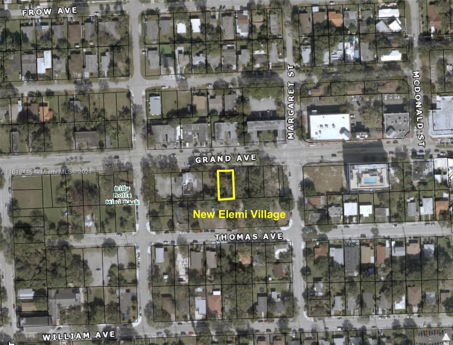 Fantastic opportunity to build up to 5 stories mixed use. Great up and coming neighborhood in front of the new
and luxury townhomes and flats behind called: "Elemi at Grove Village". Walking distance to everything in Coconut
Grove.
