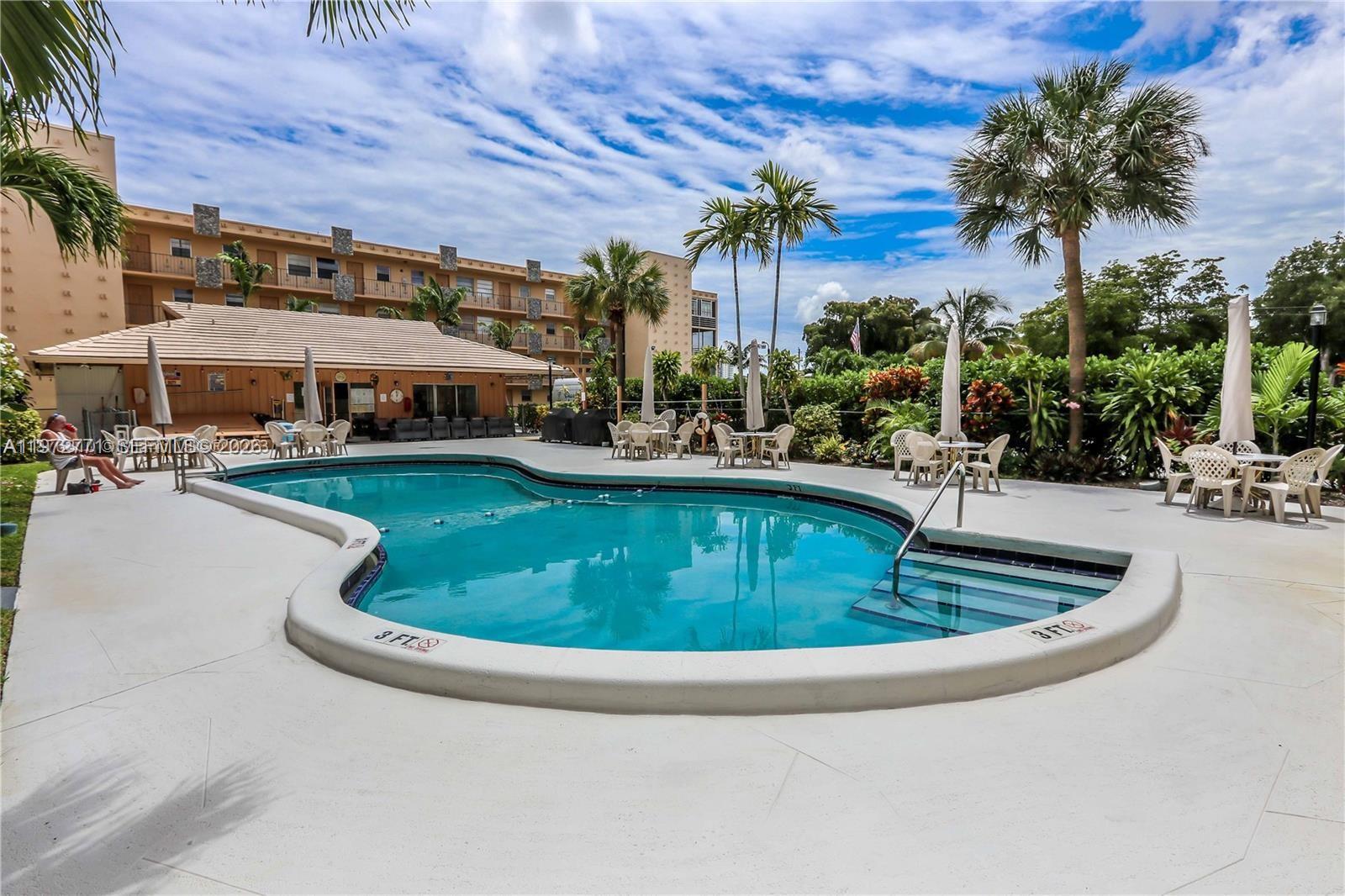 Well managed 55+ Bldg. has passed 40 Yr & 50 year inspections. LOW MAINTENANCE FEE. Building will have ALL IMPACT WINDOWS IN March. No outstanding assessments & none expected. 55+ community. Freshly painted & Immaculate Spacious 2/1 Condo. Kitchen has lots of cabinet space. Entire unit has the same beautiful ceramic tile floors that flows thru every room. Excellent location, walking distance of downtown Hollywood, and minutes to the beach and the famous boardwalk. Clubhouse w/BBQ are and heated pool. Very friendly community and & well managed community. ROOF ASSESSMENTS PAID BY SELLER. No Pets. RENT RESTRICTION: No rent first year owned, 2 mos. min ~ max 6 months and only once a year. NO AIRBNBS All information deemed reliable must verify with assoc. 1 assigned Parking. Additional storage unit. FIRPTA REQUIRED