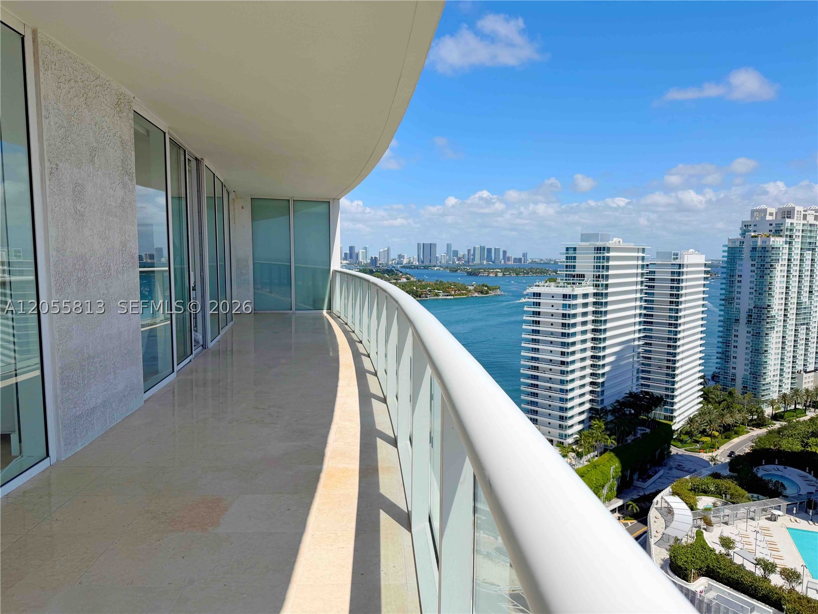 Experience elevated living at ICON South Beach in this beautifully updated and impeccably maintained residence on the 26th floor. Offered furnished or unfurnished, this spacious 2-bedroom, 2-bath home features one of the building’s most desirable layouts, highlighted by an expansive wraparound balcony with breathtaking views of Biscayne Bay, the Miami skyline, and spectacular sunsets.

Thoughtfully updated with modern finishes, designer furnishings, upgraded lighting, custom details, and a warm contemporary aesthetic, the residence offers a luxurious yet comfortable atmosphere that feels both sophisticated and inviting. Floor-to-ceiling windows fill the home with natural light, seamlessly connecting the interior living spaces with the oversized outdoor terrace, ideal for relaxing or entertaining.

Located in the iconic Philippe Starck-designed ICON South Beach, residents enjoy world-class amenities including two waterfront pools, a state-of-the-art fitness center, spa, concierge services, valet, and 24-hour security. Perfectly situated in the prestigious South of Fifth neighborhood, just moments from South Pointe Park, the beach, marinas, and Miami Beach’s finest dining and entertainment.

A rare opportunity to enjoy luxury waterfront living in one of Miami Beach's most sought-after buildings