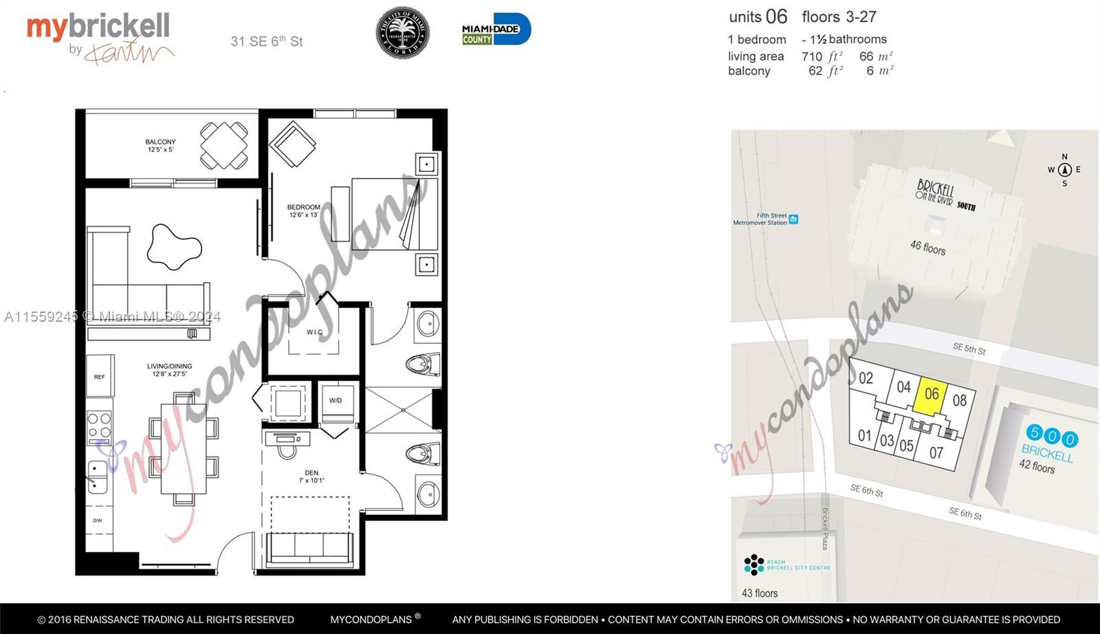 MY BRICKELL CONDO. - Residential Lease