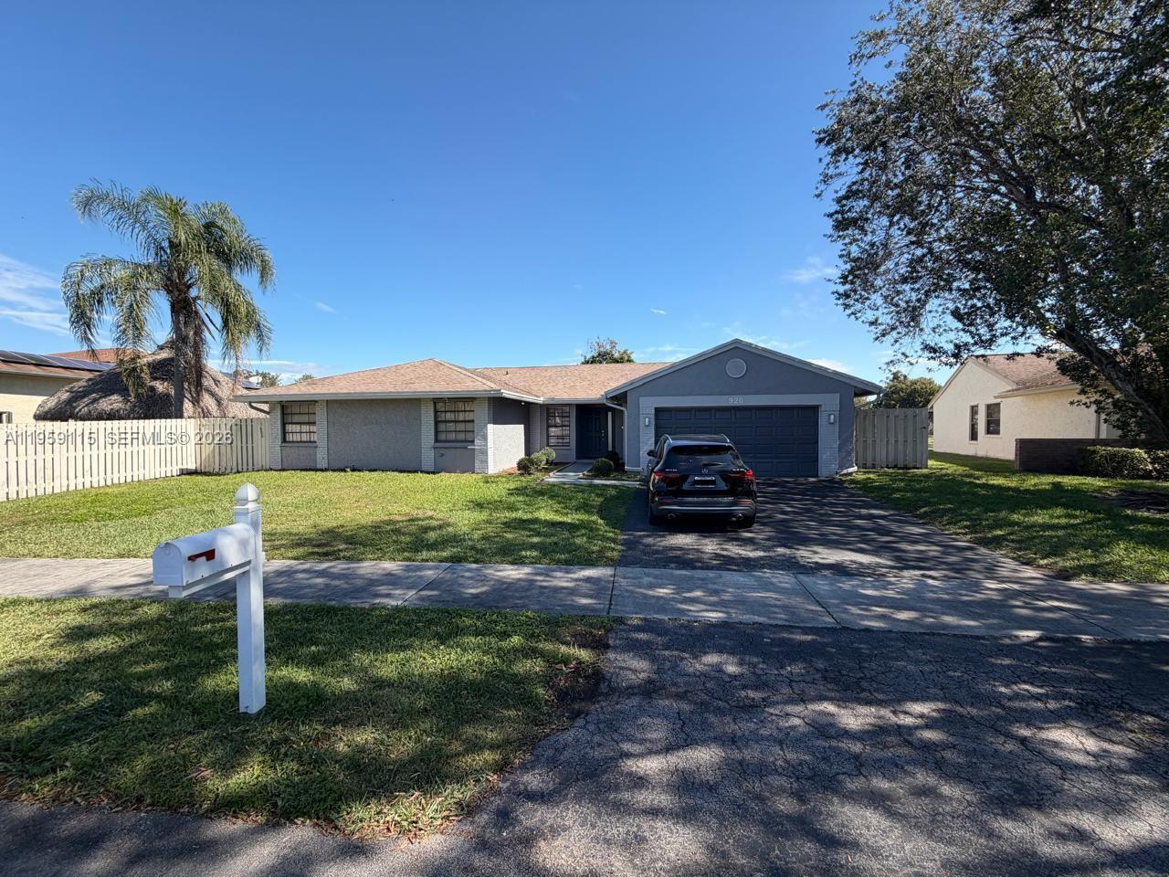 Beautiful and fully renovated home. Equipped with top-tier appliances KitchenAid. Amazing backyard with spacious pool and immaculate lake view.Located only 8 minutes away from popular Sawgrass Mill Mall and 5 minutes away from I-595.Also near top-notch schools and numerous parks.Quick Approval from HOA no process needed.Landlord WILL NOT pay utilities, only will pay pool maintenance.New AC installed in 2025.