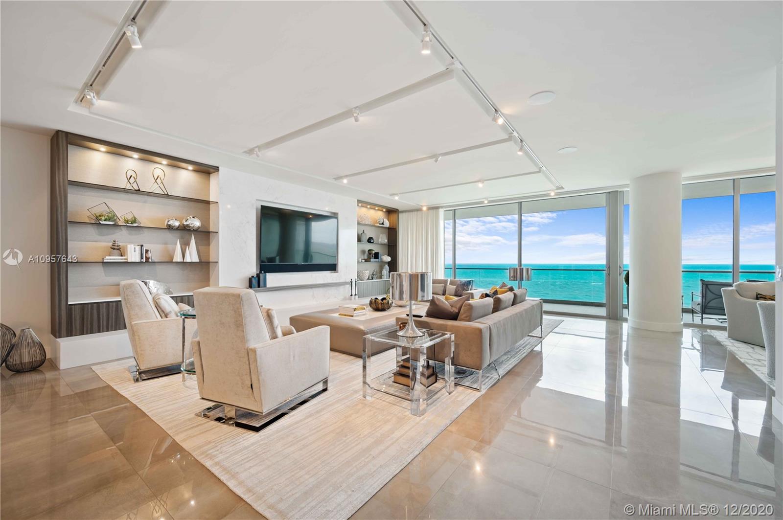 Welcome to the epitome of privacy and luxury at its finest! Your new home awaits at the world-renown Oceana Bal Harbour. This two-bedroom plus a den, set up for occasional guests, and three-bath condominium is a spacious, turn-key, Steven G. Interiors designed extravagance. The second bedroom is intentionally open to maximize the direct Atlantic Ocean views. The kitchen features Dada cabinetry, a Gaggenau two-zone epicurean wine cellar and appliances, and gorgeous imported stone countertops. Bathrooms are finished with chic cabinets by Piero Lissoni and other exceptional touches. Ten-foot ceilings and a generously sized balcony complete this breathtaking residence, a true definition of the prized oceanfront Bal Harbour lifestyle. First-class amenities include service on the beach.