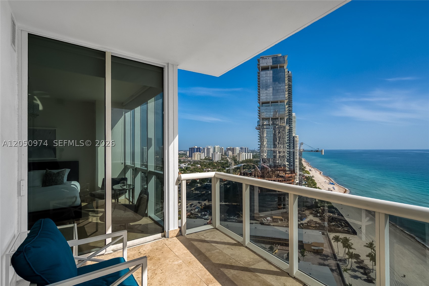 Experience luxury oceanfront living in this spacious 2-bedroom, 2.5-bath residence offering 1,570 SF on the 34th floor of one of Sunny Isles Beach's premier luxury towers. This unfurnished condo features breathtaking direct ocean views, an expansive floor plan, floor-to-ceiling windows, and an in-unit washer and dryer for added convenience.
Enjoy world-class 5-star amenities, including beach service, resort-style pool, fitness center, spa, valet, concierge, and 24-hour security. Ideally located in the heart of Sunny Isles Beach, just steps from fine dining, shopping, cafés, and parks, with easy access to Bal Harbour and Aventura Mall.
Live the ultimate beachfront lifestyle.