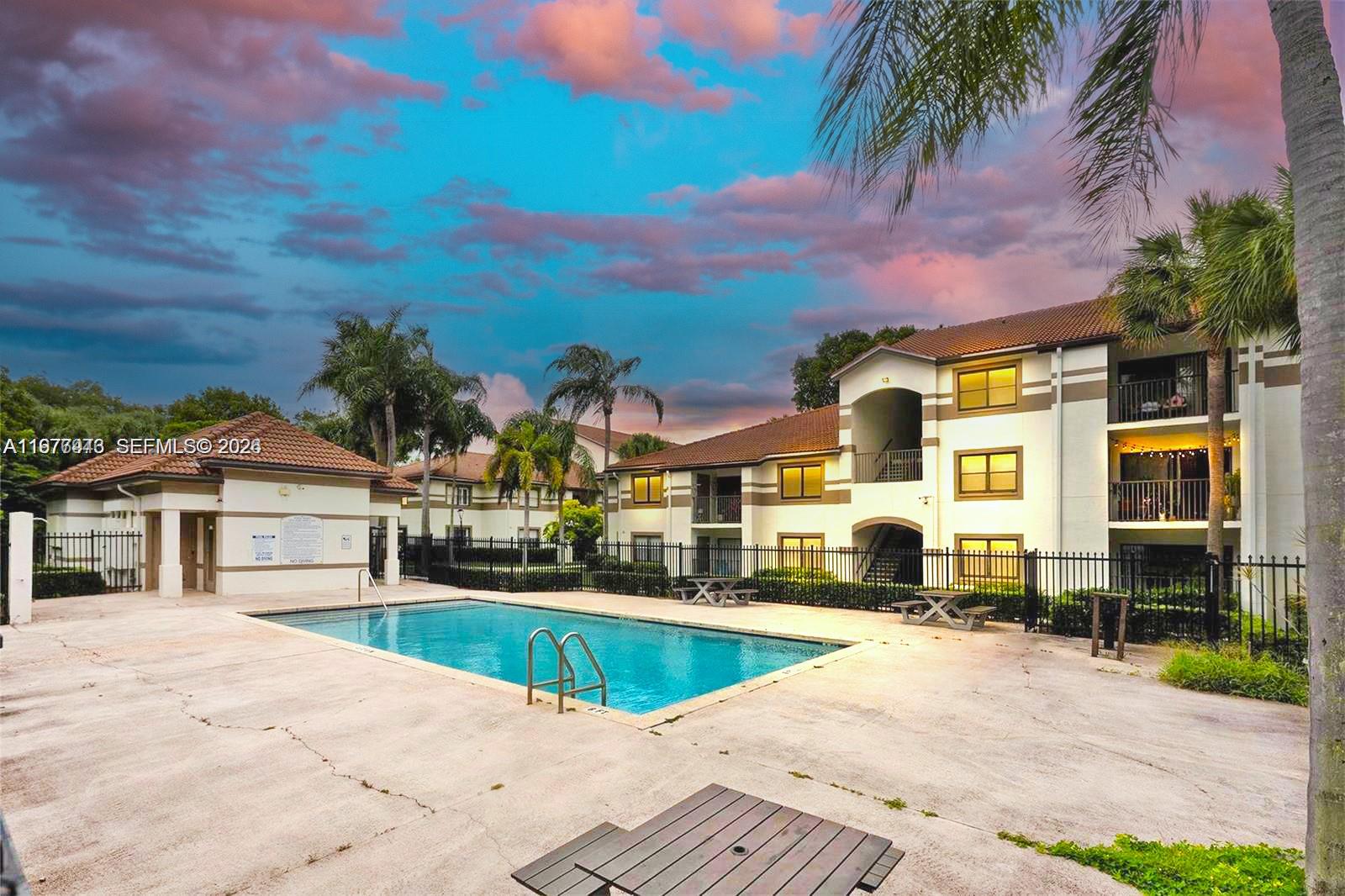 Reduced for a Quick sale. Nice and spacious condo at a walking distance from Hollywood Civic Center. A ready to move-in unit with an open kitchen-family room concept. Perfect for the starting family and for future investment holding. A well-suited, maintained community that offers Resort-Styled amenities such as two community swimming pools, tennis court, Fitness center/gym, Jacuzzi spa, Clubhouse, BBQ/Picnic area, Landscaped grounds and courtyard areas.