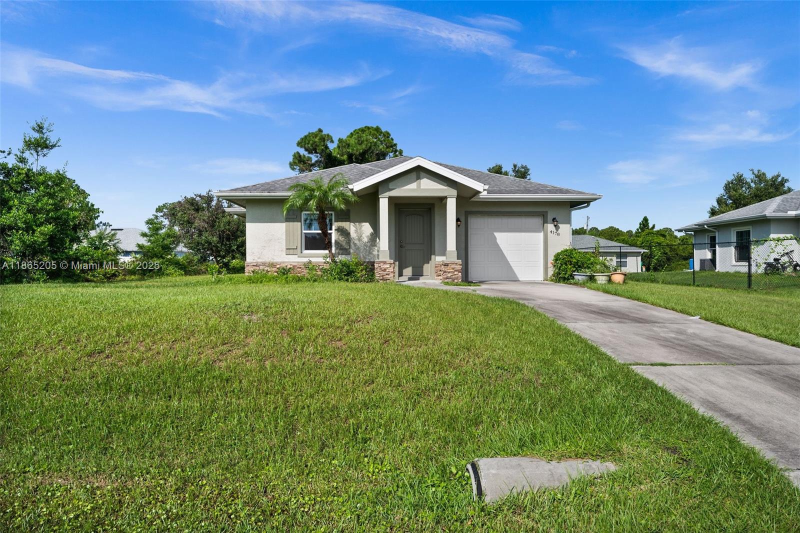 Beautiful 3/2B New Home with a big lot of 10,625 sqft lot. Impact Windows, New Kitchen all stainless steel appliances, tile floor and more. Washer and Dryer included. This house count with a water filter system and a septic tank reducing your water/sewer bills. Backyard with plenty space for a pool, or park your RV or boat. NO HOA. Great location!