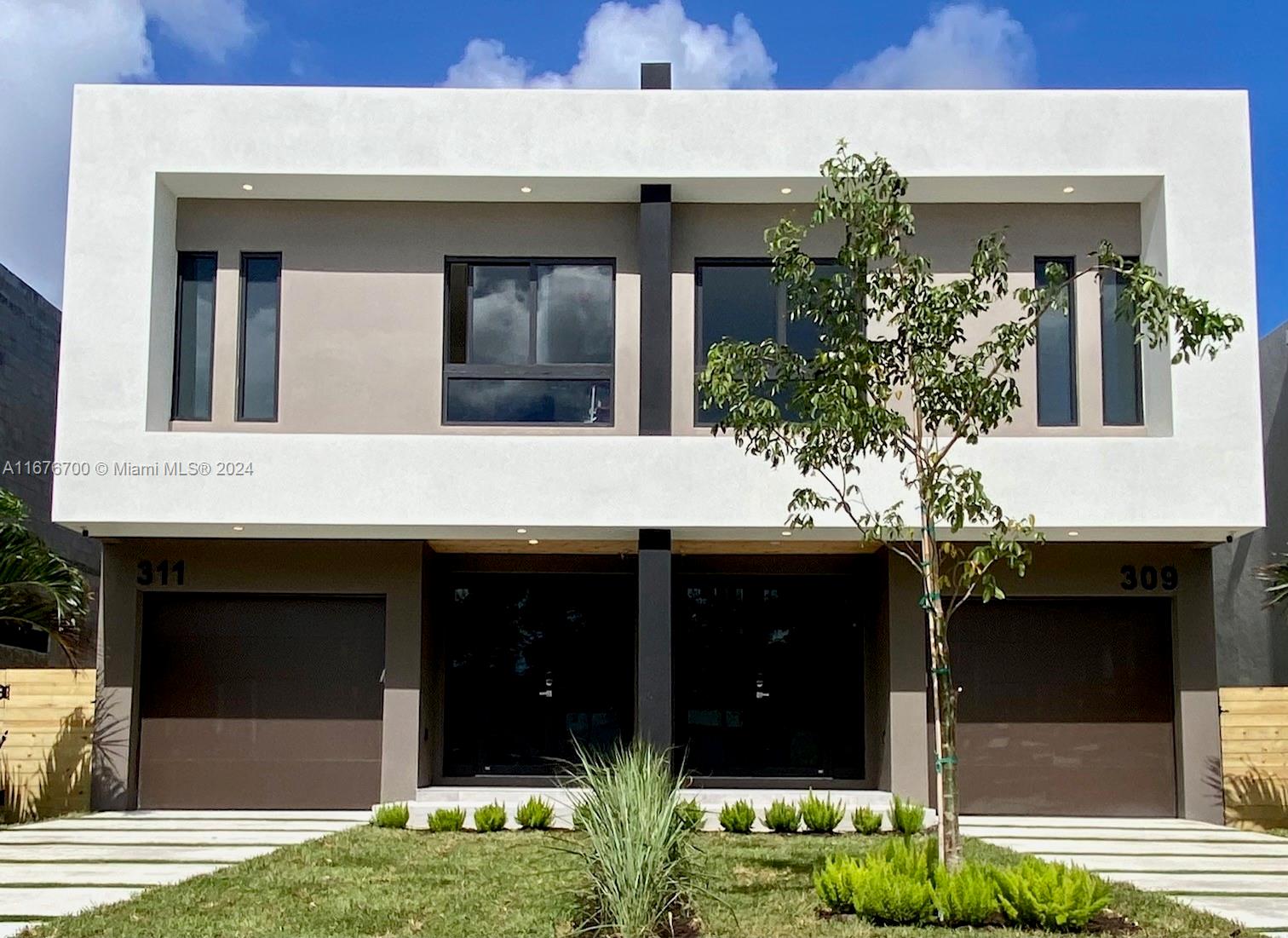 Located in the prestigious Tarpon River area, this 2024 townhouse offers 3 bedrooms, 3.5 baths, and 2,667 total sq. ft. of modern luxury. The open-concept layout features 9' flat ceilings, while the gourmet kitchen is equipped with SS appliances, quartz countertops, custom cabinetry, and a wine bar. The master suite includes two closets and a private balcony. Premium finishes include 24x48 Porcelain tile on the main floor and water-resistant PVC flooring upstairs. Outdoors, enjoy a private Pool (10x15), a spacious patio with Travertine flooring, and ample parking. Hurricane impact windows and doors, Nest thermostat, Ring Doorbell, and a full Security System ensure modern comfort and safety. Fee Simple ownership with No HOA fees. Move-in ready!