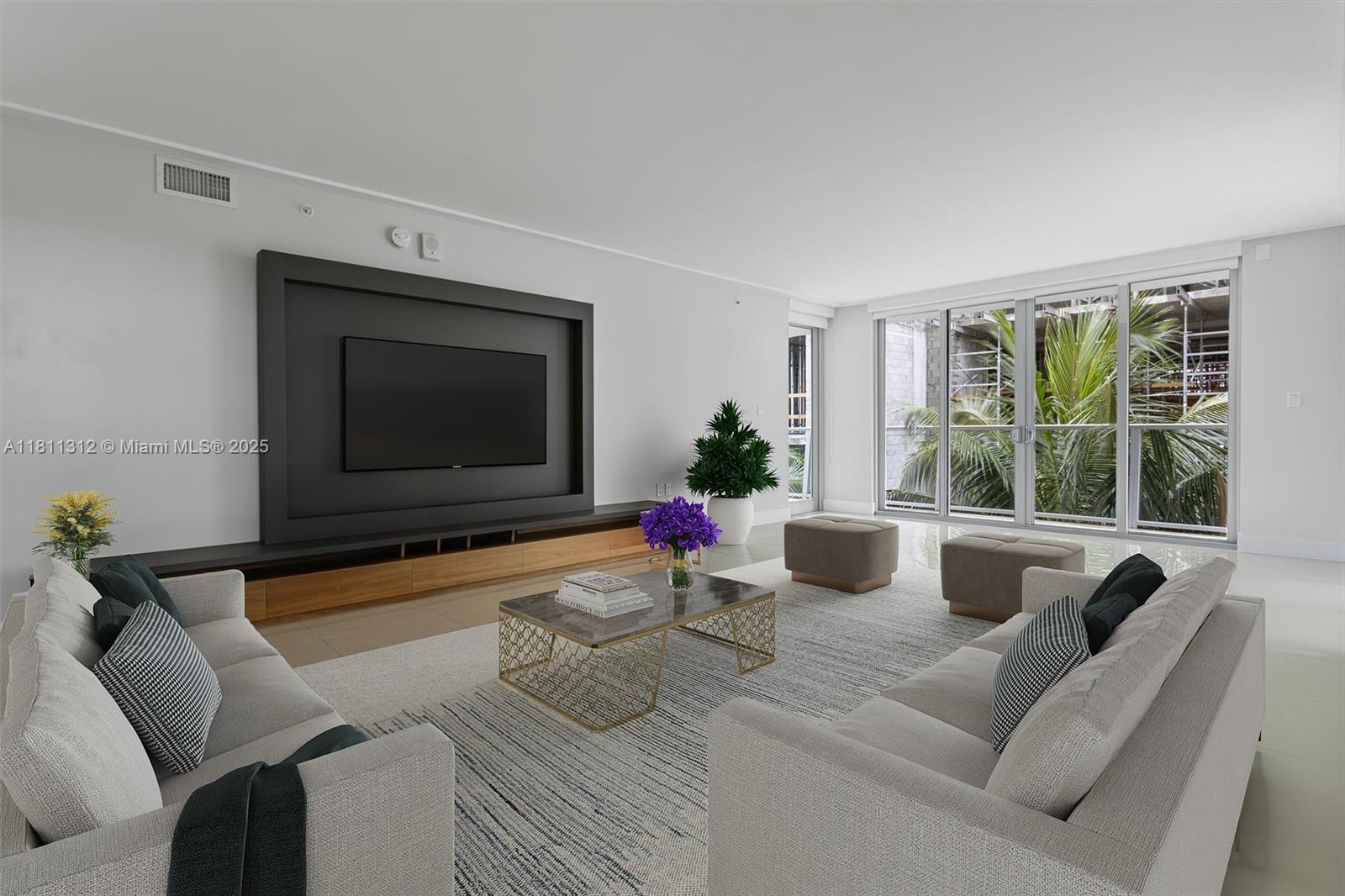This unit boasts a modern design, featuring 3 beds, 2bath, one bedroom being a master. A bright apartment with floor-to-ceiling windows that fill the space with natural light. The expansive balcony includes an outdoor gourmet kitchen, ideal for entertaining. Located on the east island, just steps from Bal Harbour Shops, top-tier restaurants, and entertainment options. Less than a mile from the beach and close to one of Miami’s best schools. This building offers sophisticated amenities, including a rooftop pool with panoramic views, a jacuzzi, a fitness center, spacious storage areas, and two parking spaces with elevator access. Unit sold unfurnished.