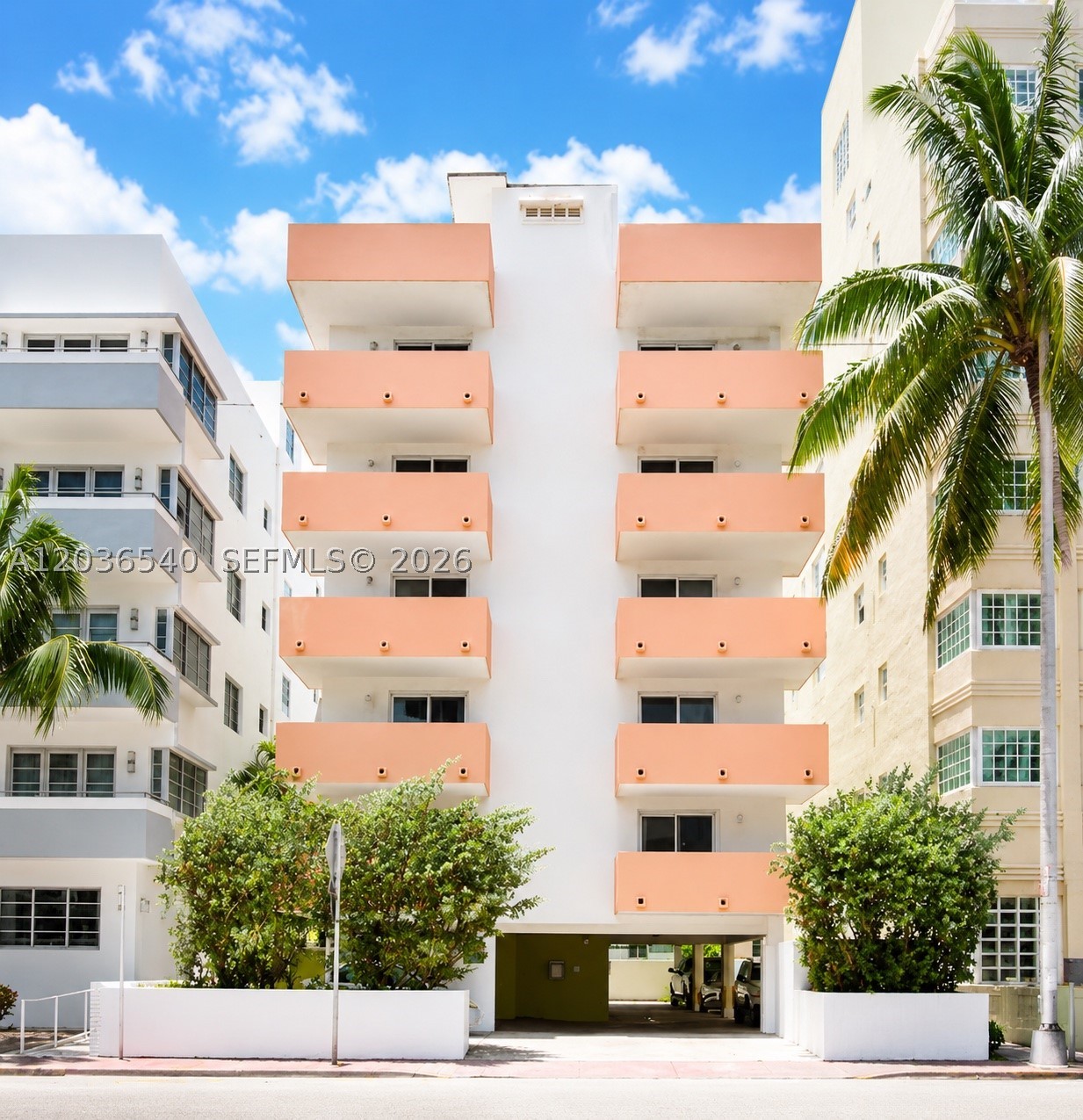 Experience boutique coastal living in this beautifully maintained top-floor residence located in an exclusive 6-story building with only two apartments per floor. This bright and spacious unit features a private elevator that opens directly into the residence, a balcony with tranquil water views, and gated covered parking. Residents enjoy access to a rooftop pool and the convenience of having the beach just across the street. Ideally situated within walking distance to grocery stores, schools, synagogues, restaurants, and everyday essentials. Centrally located near South Beach, the Design District, and Wynwood, with easy access to Miami International Airport. Enjoy the privacy, cleanliness, and quiet atmosphere of this boutique building while being close to all the best Miami has to offer.