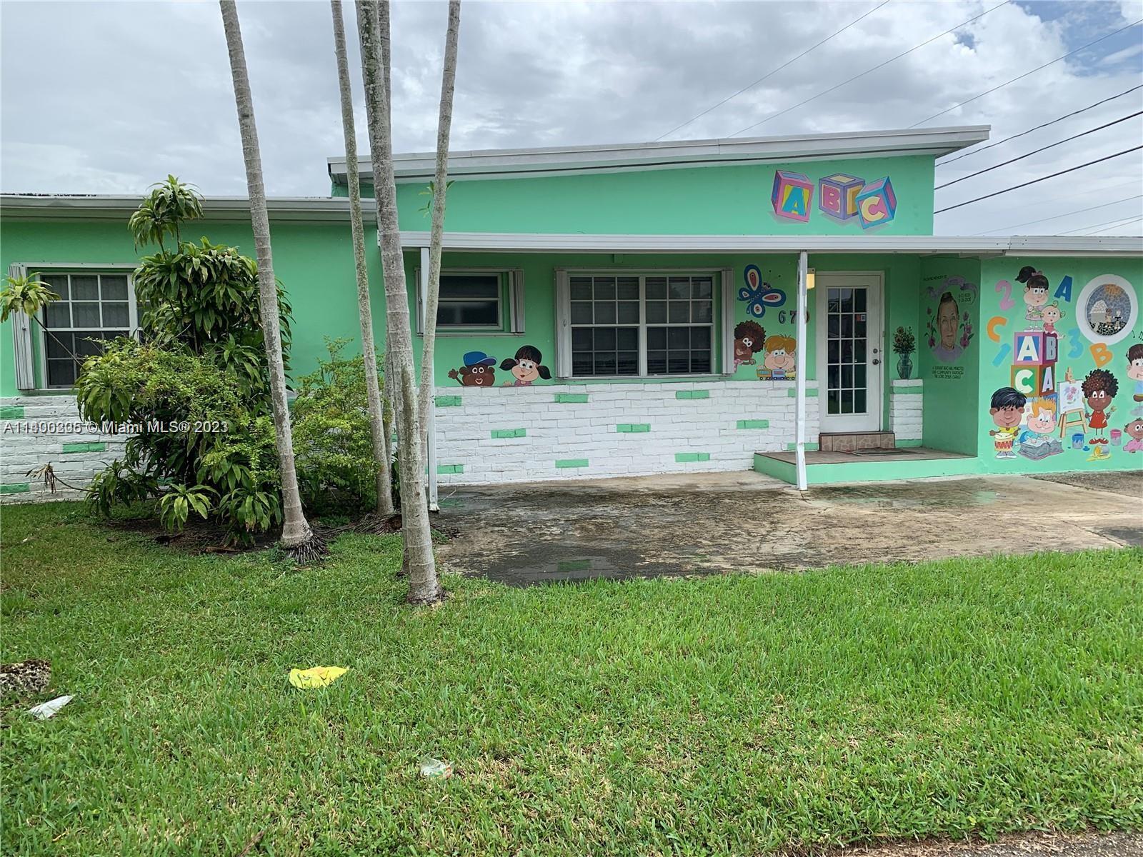 TURNKEY daycare building available for immediate occupancy! Furniture, fixtures, office equipment included in this amazing rental opportunity. Previously occupied by Biscayne Gardens Day Care Center which accommodated 58 students; 6 months through pre-school, offering before care and after care. Everything you see is included in the rental - this is a fabulous business opportunity, reducing up front costs to the tenant. Rent includes lawn, exterior and roof maintenance. Tenant pays all other expenses including sales tax. **Business/licenses not included in lease**