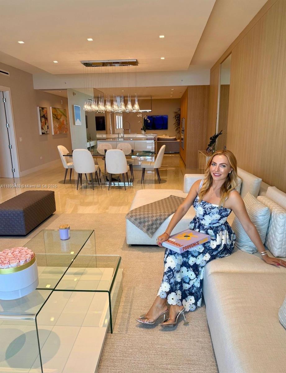 Beautiful professionally designed Sky Home, bright with lots of natural light, ready to move in. 
This residences feels like a brand new Model home, impeccably finished and furnished. 
3 bedrooms + large office, his and hers bathrooms in the primary suite, open floor plan that is perfect for entertaining. 
Live at the most coveted oceanfront tower in Sunny Isles, with over 6 levels and 70,000 sq ft of private amenities just for residents. Enjoy the best country club community with family friendly events all year in the heart of Miami Beach.