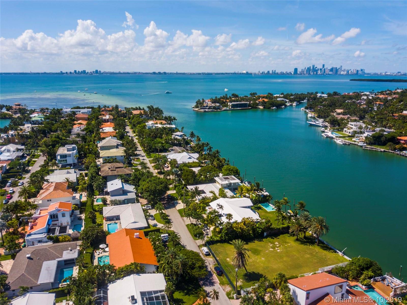 Fabulous waterfront land. Ultra prestigious Mashta Island on Key Biscayne. Large 15,200 sq ft directly on protected Harbor. Build to suit on the last available parcel on North Mashta Drive. Your dream home awaits!