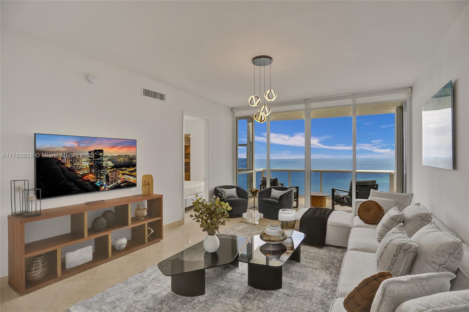 Stunning, one-of-a-kind **3-bedroom, 3.5-bath** residence available for sale at **Trump Palace** in Sunny Isles Beach, offering breathtaking **ocean and Intracoastal views**. This **turnkey** home features **private elevators, floor-to-ceiling windows, and elegant marble floors throughout**. Enjoy world-class amenities, including **1,000 feet of pristine beachfront, a tropically landscaped water activities pool, temperature-controlled lagoon and lap pools, Jacuzzis, waterfalls, a beachfront restaurant, tennis courts, valet service, and more**. Easy to show—**call today for a private tour!**
