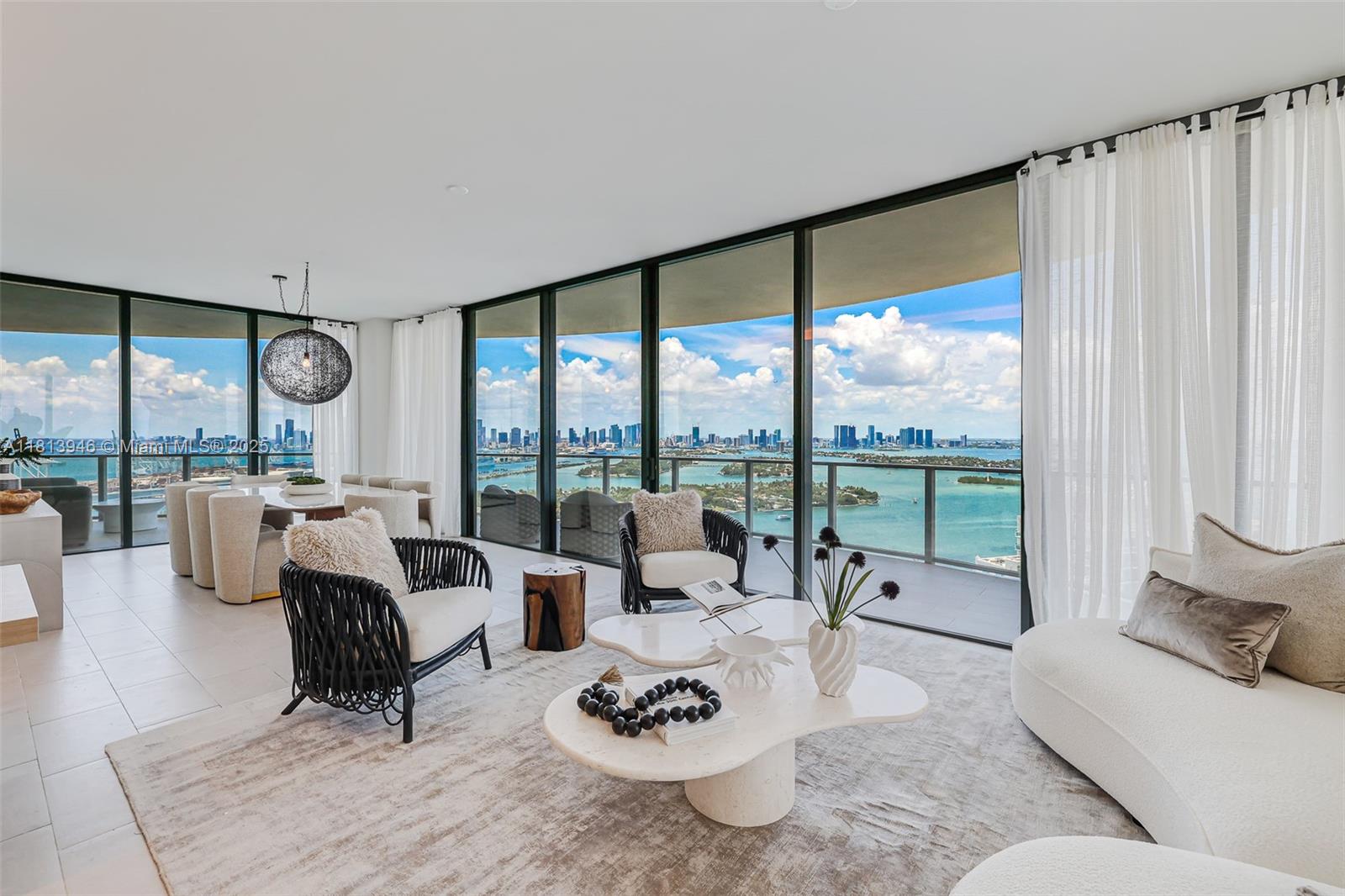 Step into luxury in this exquisitely upgraded 3-bedroom, 4.5-bath residence at Five Park, located in the heart of the highly walkable South of Fifth neighborhood. As part of the exclusive Canopy Club, residents enjoy access to a private suite of world-class amenities.

This unit features top-of-the-line custom doors, premium closet cabinetry, and a tastefully enclosed den — perfect as an office or guest room. Enjoy breathtaking views of the ocean, bay, and full Miami skyline from every room. Includes two side-by-side assigned parking spots plus one valet.

Amenities include resort-style pools, spa with sauna, theater room, resident lounges, library, expansive co-working space, and 24hr concierge service.

Easy to show, call or text LA for a private tour. As per developer 2,615 sq ft.