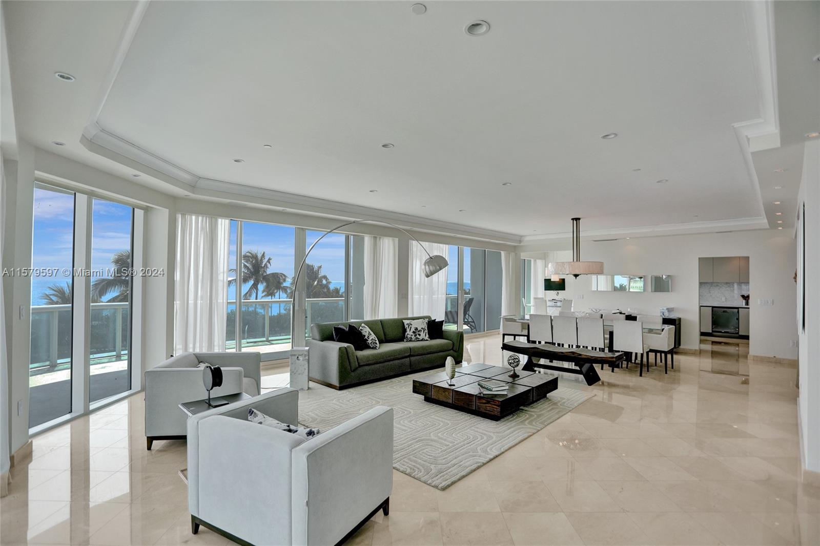 Welcome to an unparalleled living experience at this newly renovated condo, a rare gem boasting 3 bedrooms and 5 bathrooms spread across an expansive 3690 square feet. Situated in the prestigious Palace,its prime location offers breathtaking direct ocean views that redefine luxury coastal living. Experience the epitome of convenience with access to an array of resort-style amenities. Indulge in delectable cuisine at the exclusive on-site restaurant and the pool service or enjoy the convenience of valet parking for you and your guests. Nestled across from the renowned Bal Harbour Shops, this residence seamlessly merges opulence with convenience,presenting a unique opportunity to immerse yourself in the epitome of sophistication and comfort. *Property can be rented furnished or unfurnished.