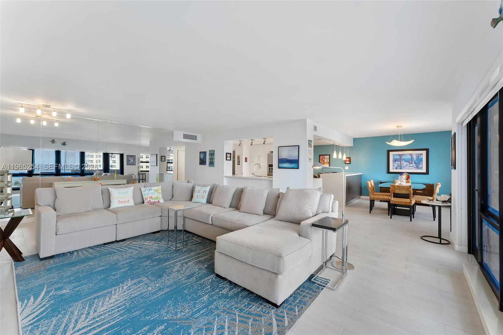 Experience unobstructed, direct ocean views and breathtaking sunrises from this fully remodeled 2BR/2BA residence offering 1,700 SF of refined beachfront living at Sea Ranch Club. Beautifully furnished and filled with natural light, this residence features high-impact windows, a sleek designer kitchen, modern baths, ceramic flooring and custom doors and closets for exceptional storage. Semi-private elevator adds privacy. Resort-style amenities include 3 heated pools, tennis and pickleball courts, gym, sauna, putting green, outdoor kitchens, clubhouse, secured garage, EV chargers and 24-hr concierge. Pet friendly. Across from Publix and moments to Lauderdale-by-the-Sea dining and pier.